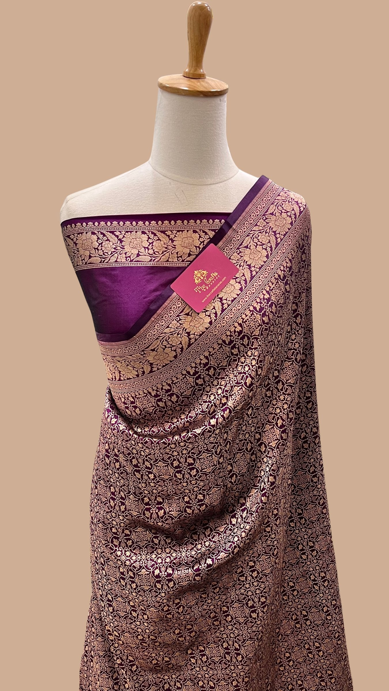 Pure Katan Silk Handloom Banarasi Saree - Tanchui Brocade