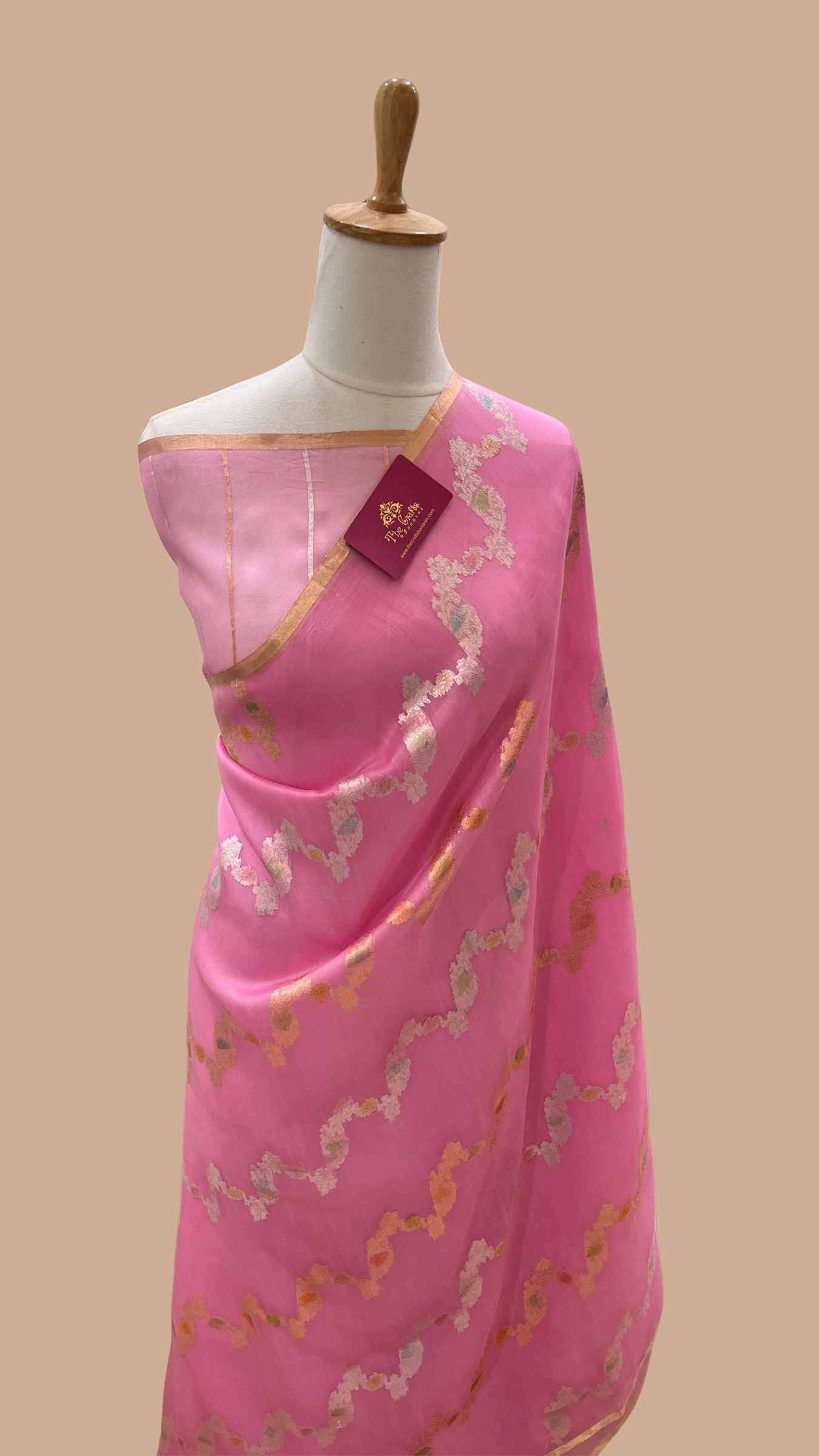 Pure Kora Silk Handloom Banarasi Saree