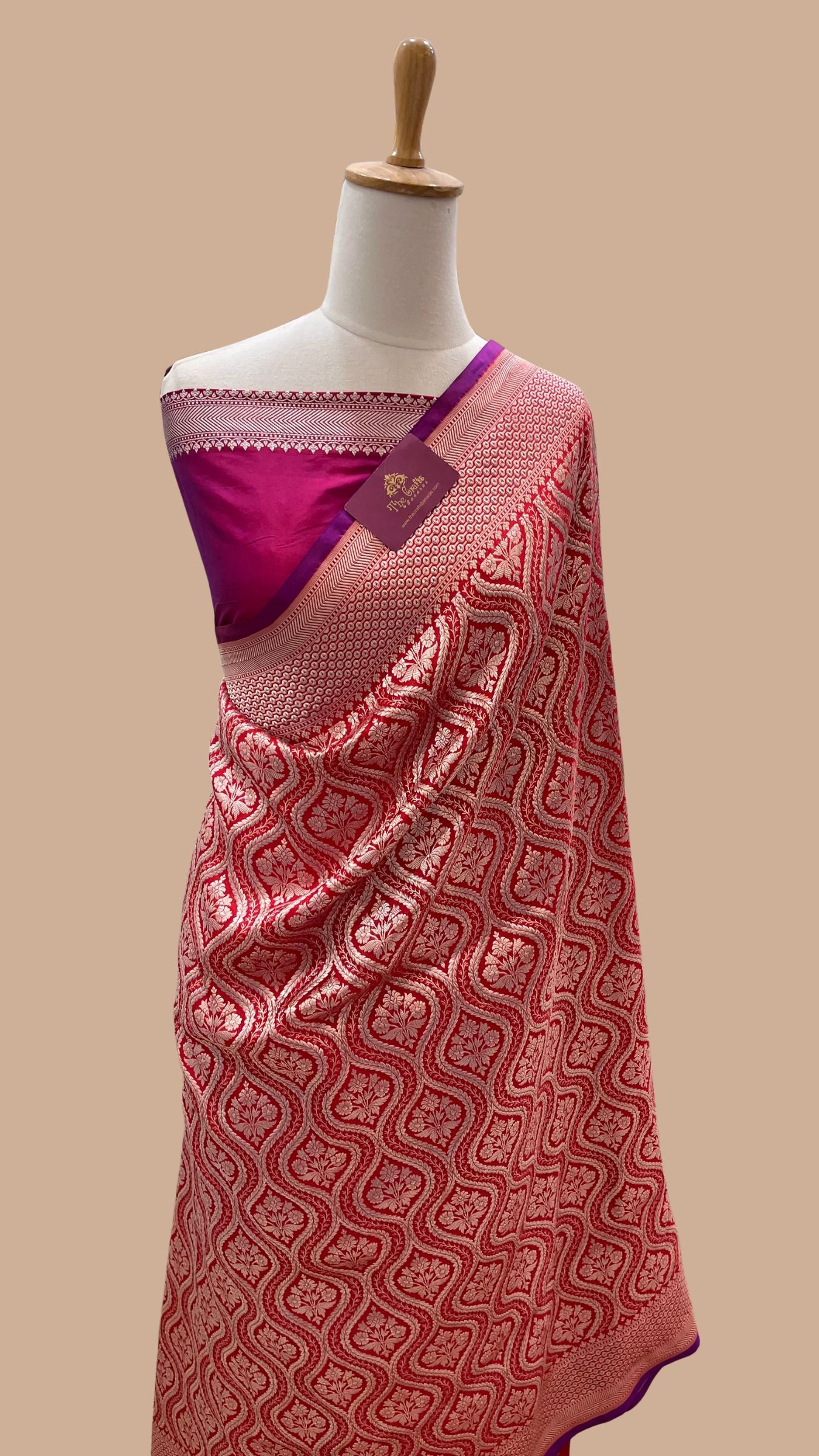 Pure Katan Silk Handloom Banarasi Saree - Tanchui Brocade