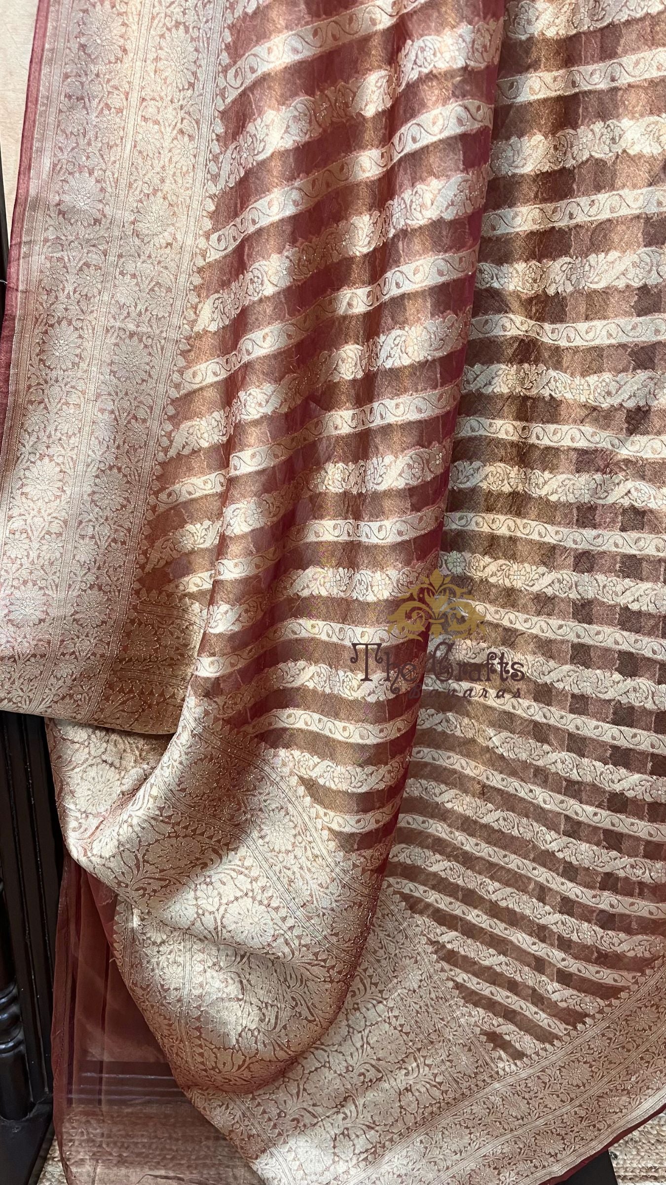 Pure Kora Tissue Silk Handloom Banarasi Saree