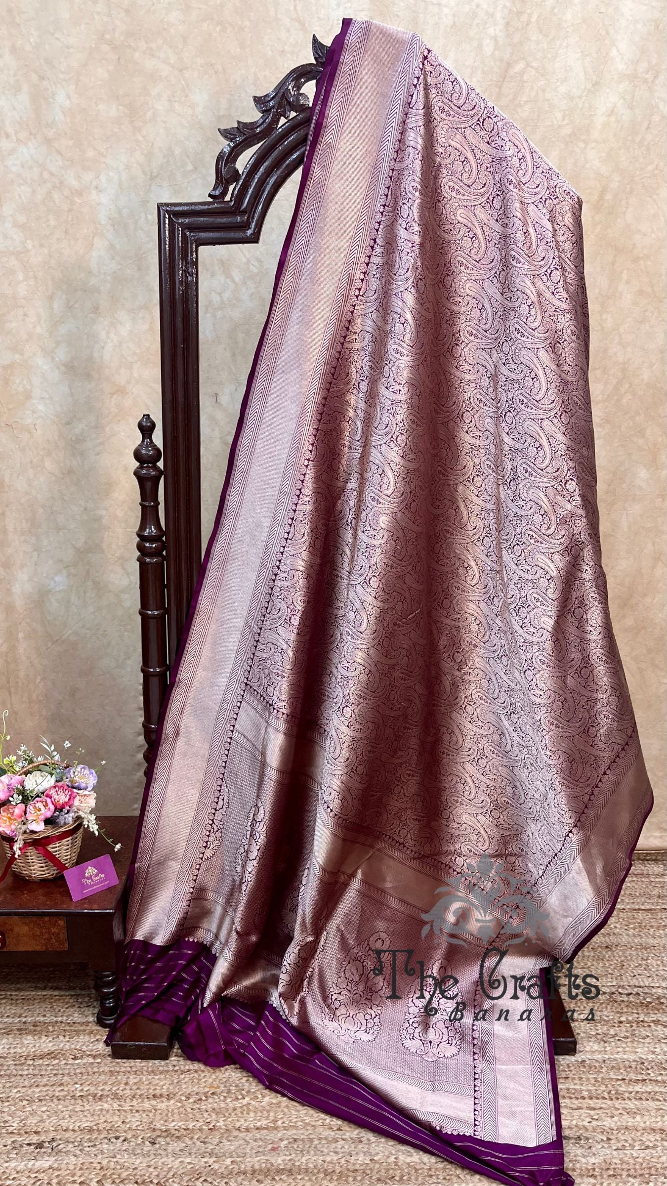 Pure Katan Silk Handloom Banarasi Saree - Tanchui Brocade