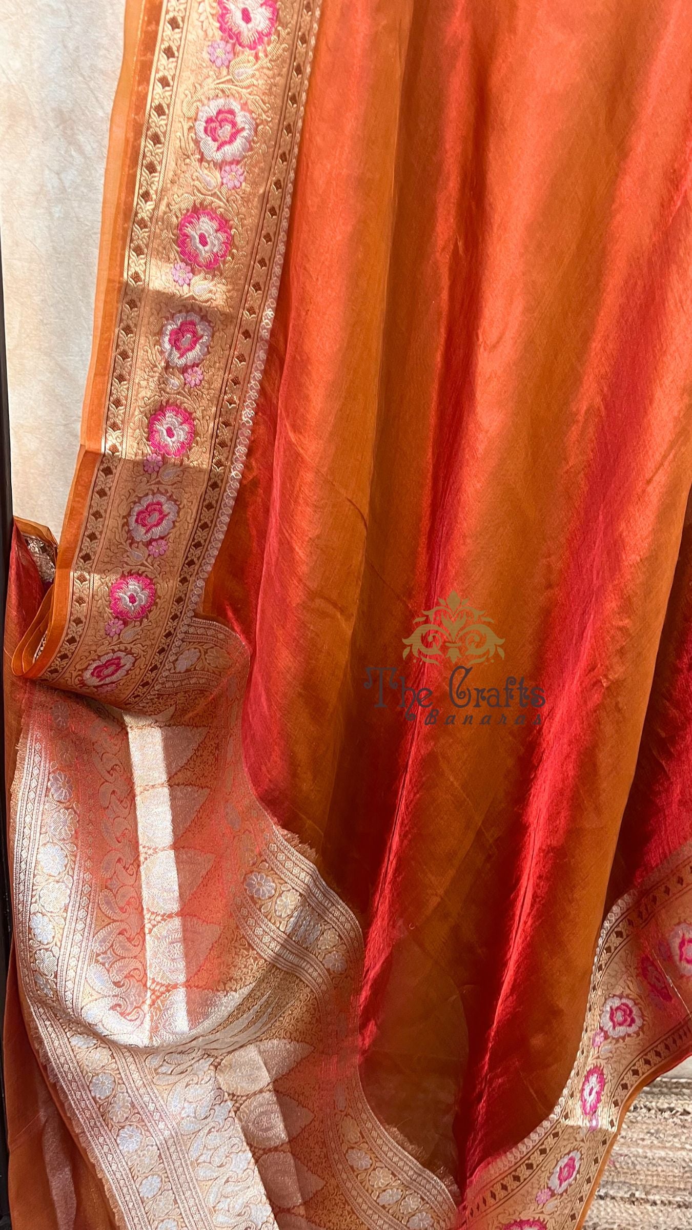 Pure Kora Silk Handloom Banarasi Saree