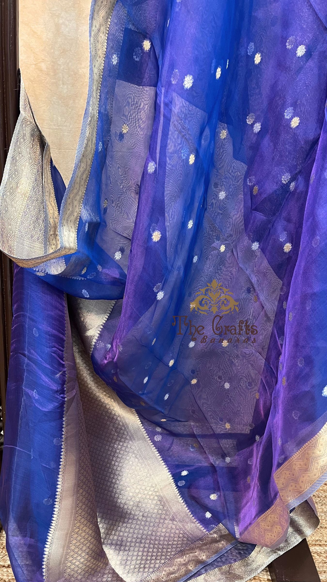 Pure Kora Silk Handloom Banarasi Saree