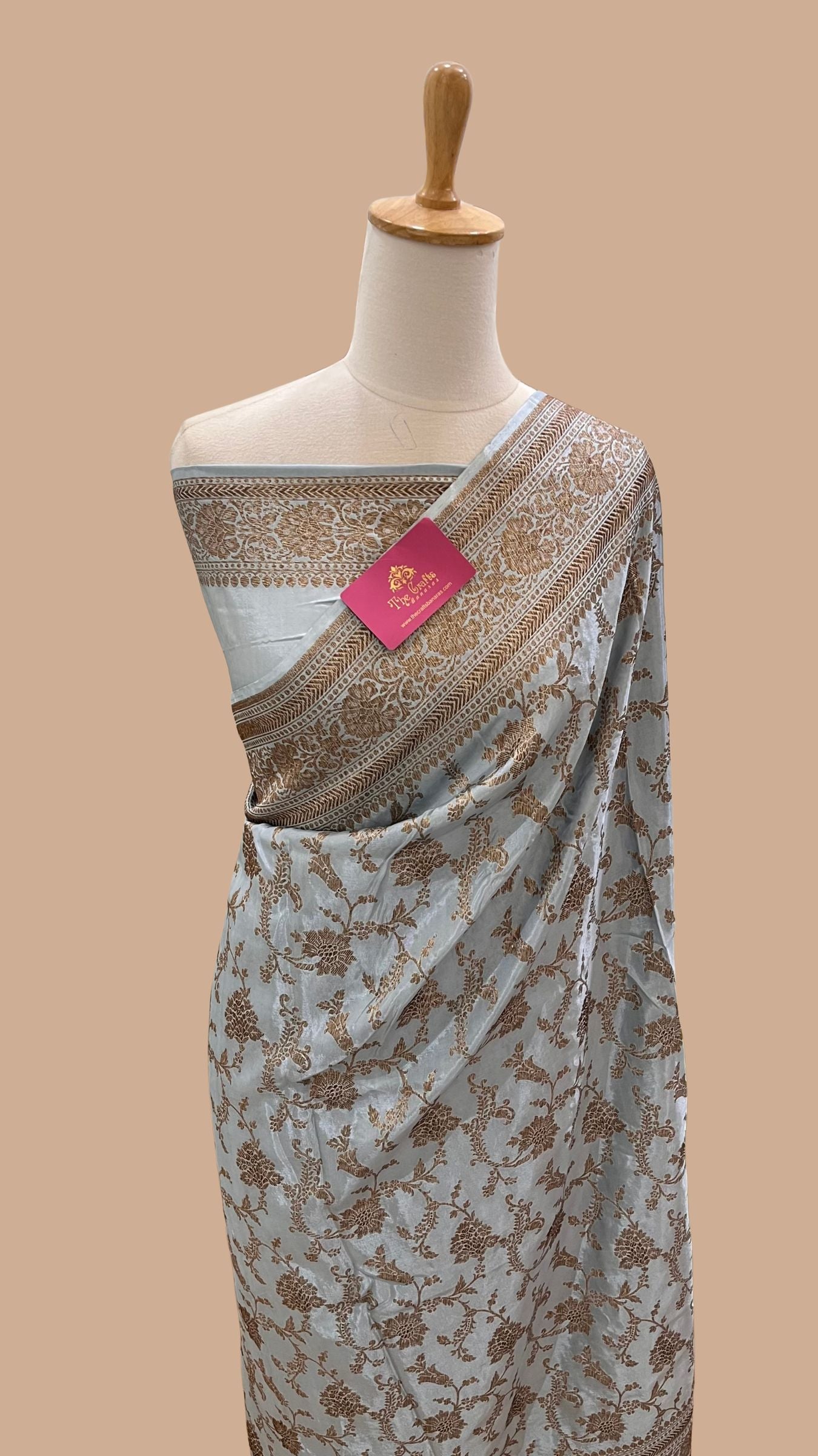 Pure Crepe Silk Banarasi Saree