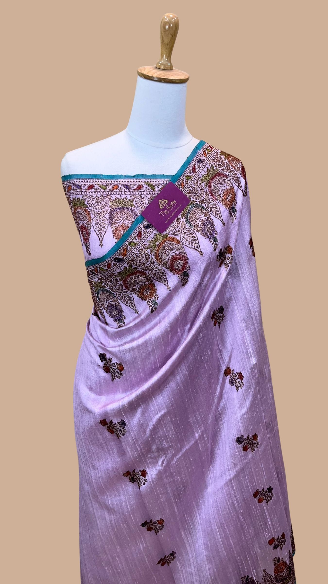 Pure Raw Silk Handloom Banarasi Saree