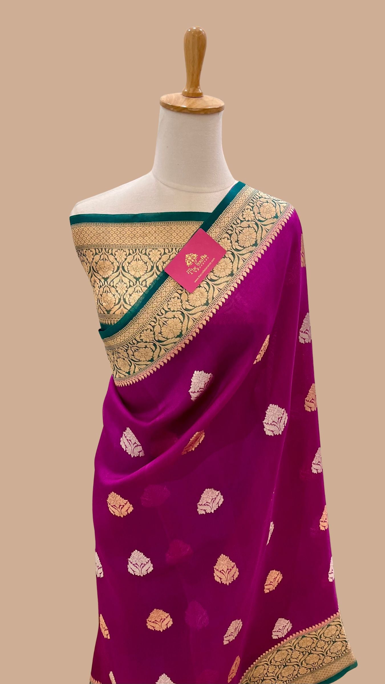 Pure Mango Silk Handloom Banarasi Saree