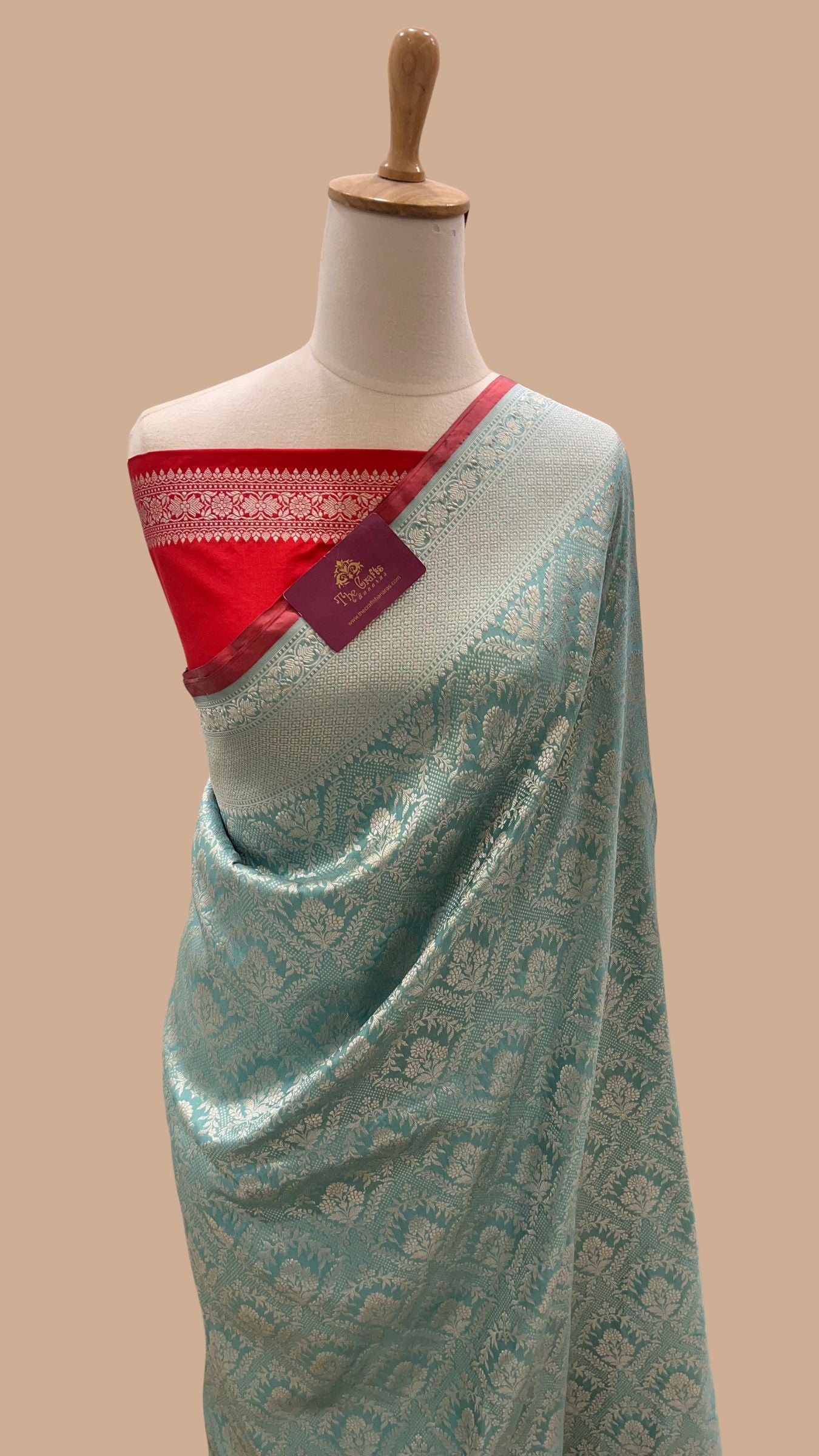 Pure Katan Silk Handloom Banarasi Saree - Tanchui Brocade