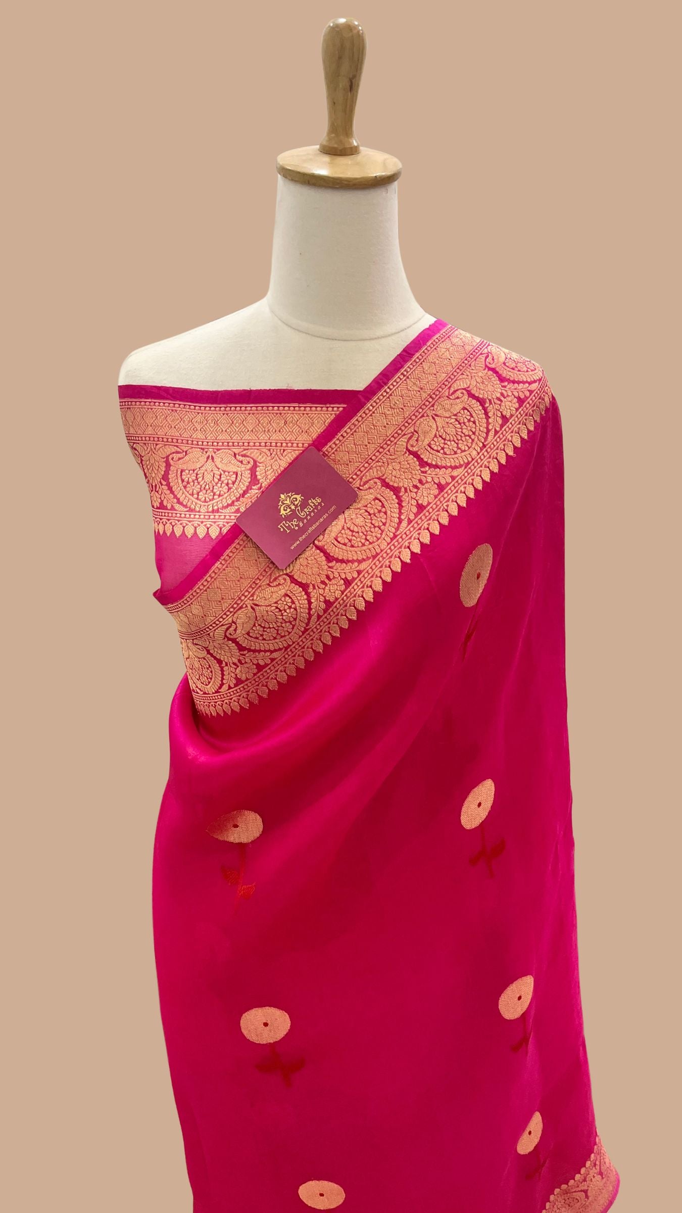 Pure Kora Silk Handloom Banarasi Saree