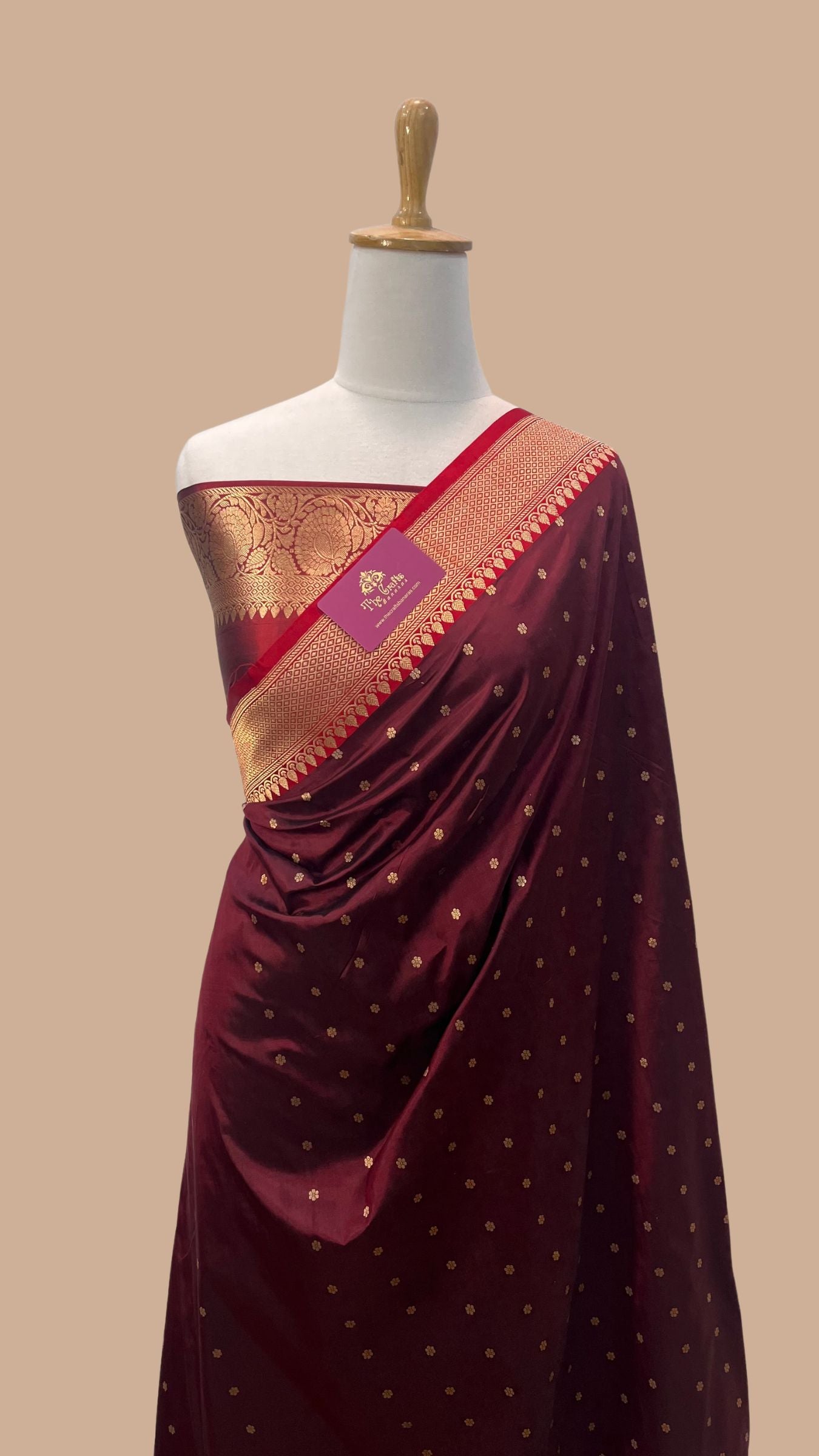 Pure Katan Silk Handloom Banarasi Saree - Kadhua Buti