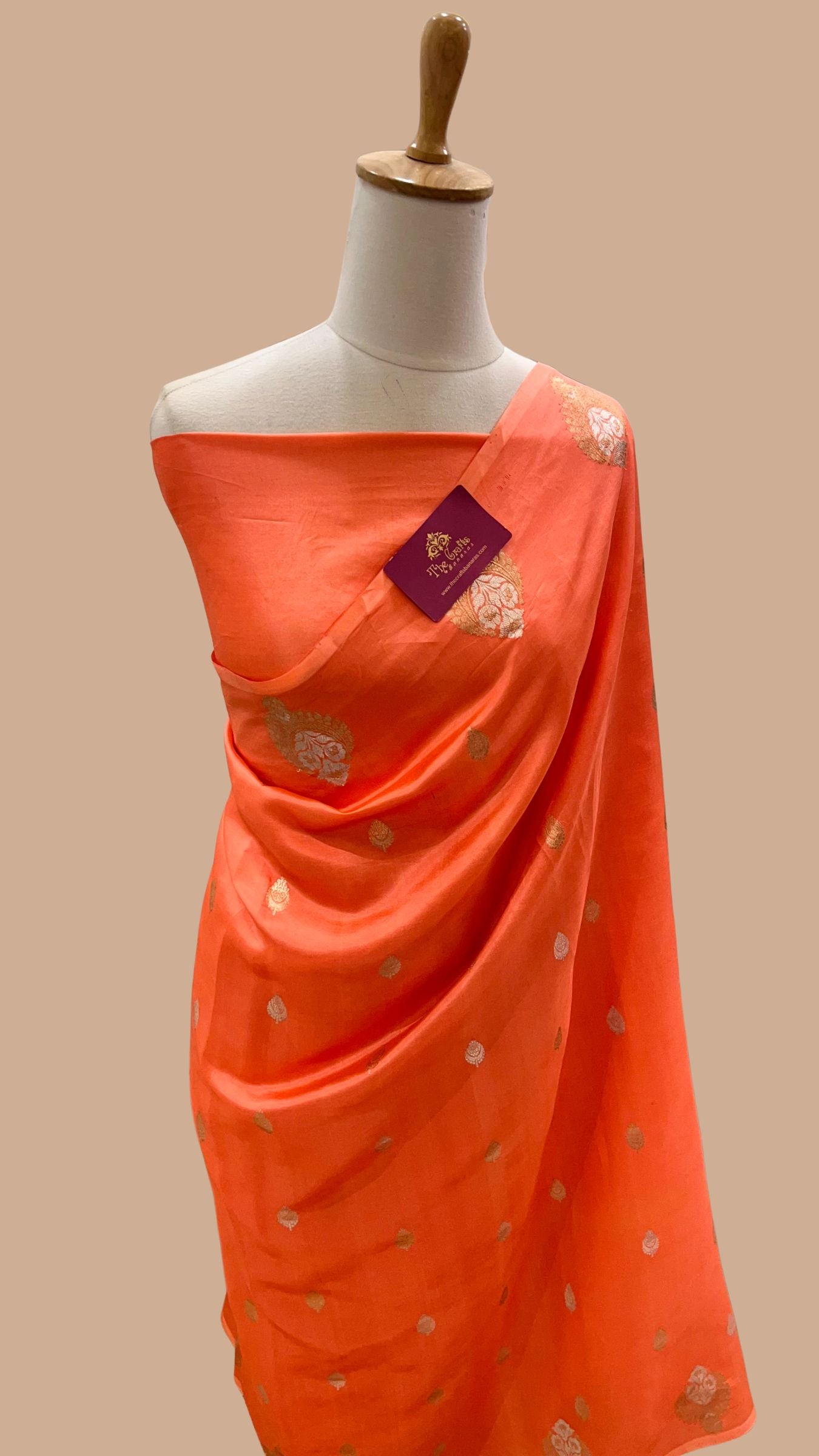 Pure Mango Silk Handloom Banarasi Saree
