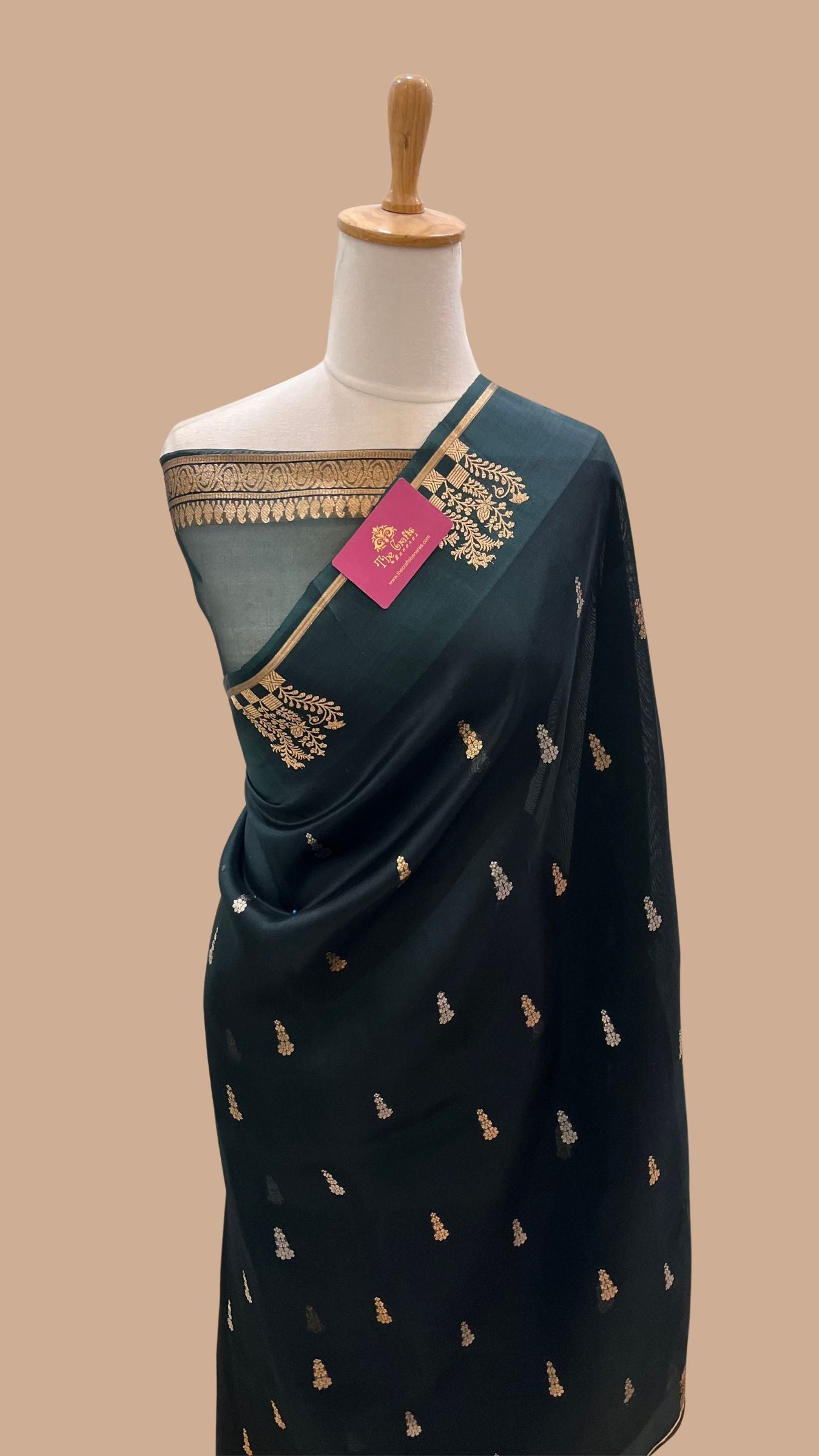Pure Kora Silk Handloom Banarasi Saree