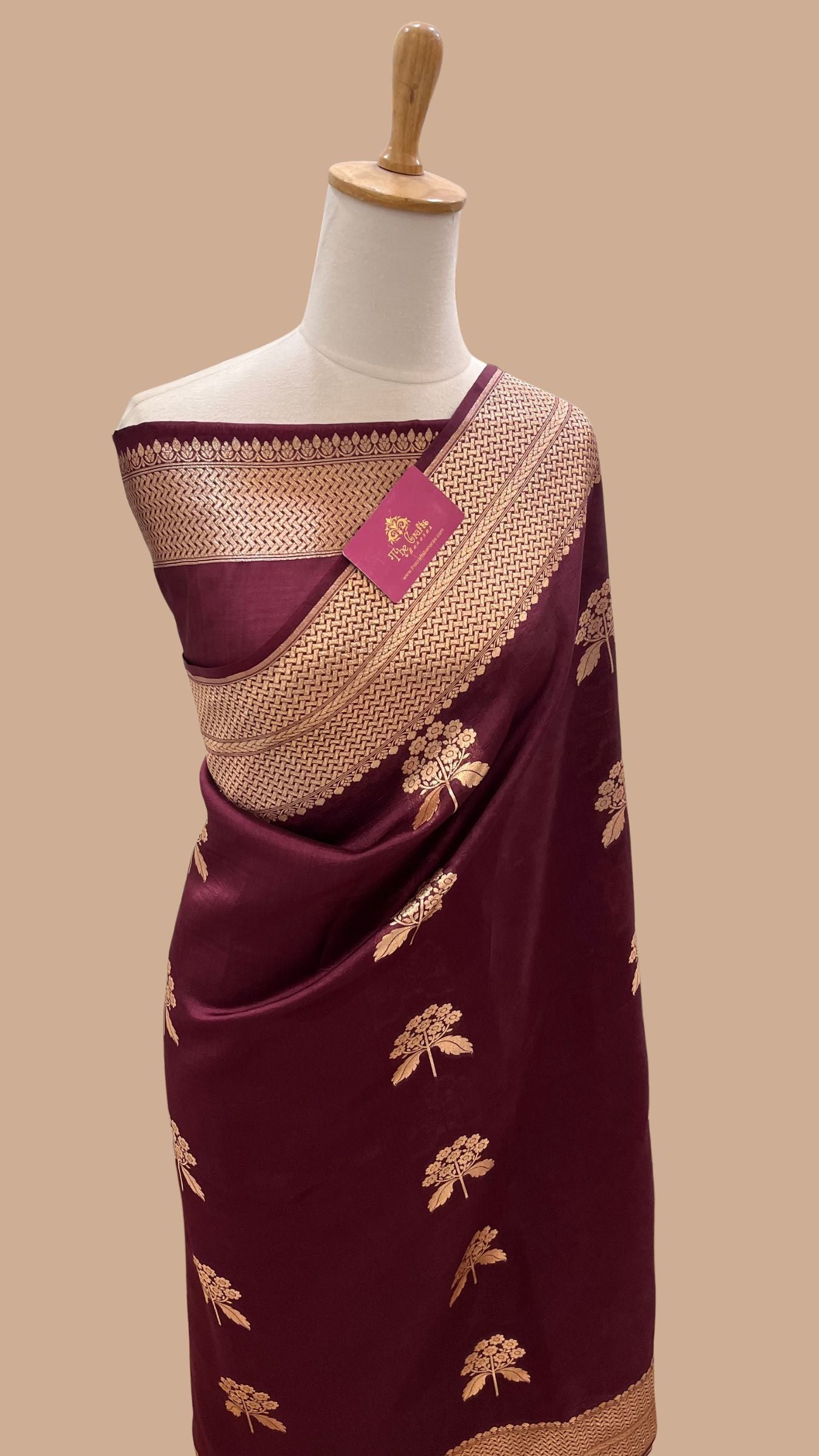 Pure Mango Silk Banarasi Saree