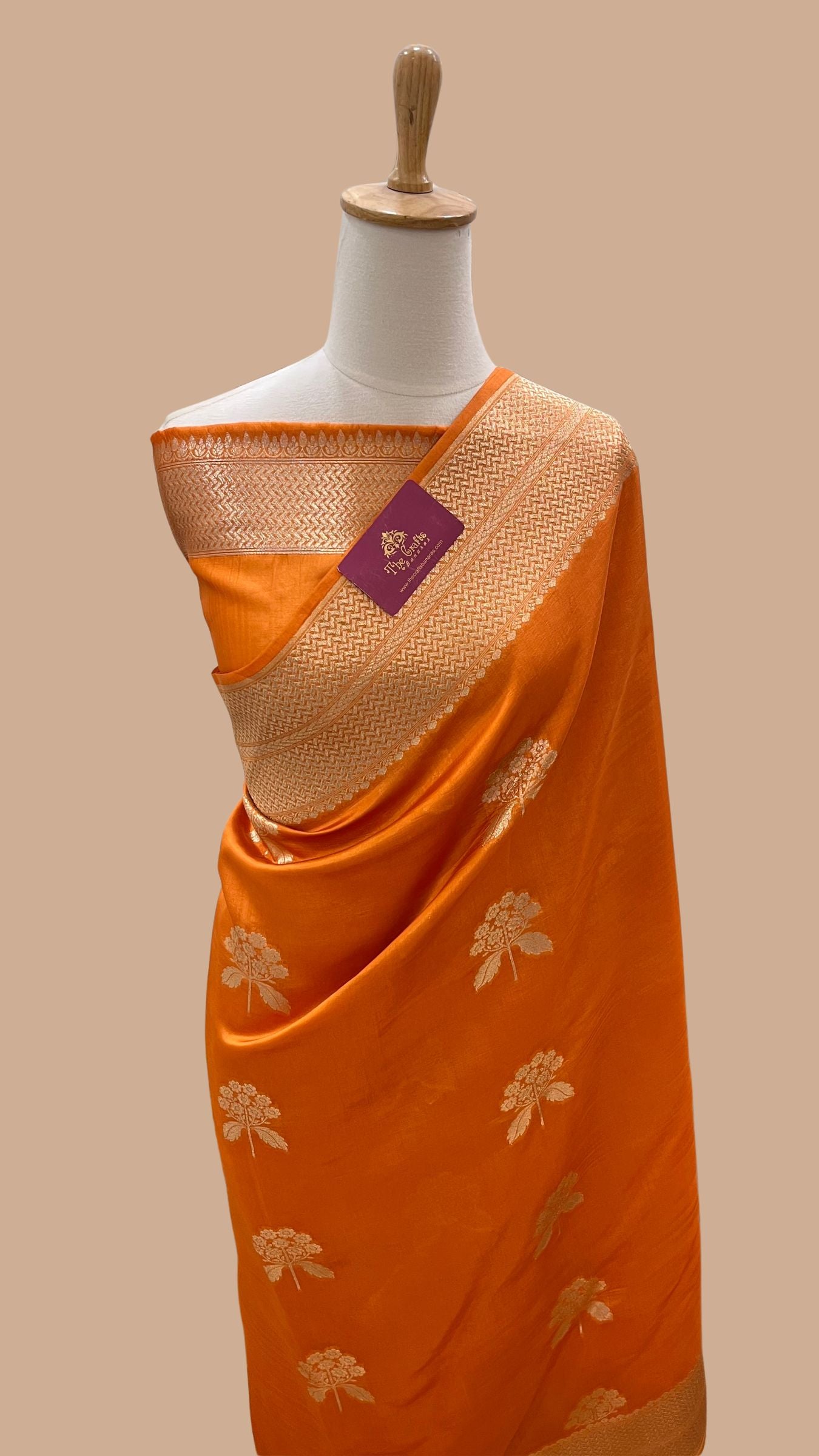 Pure Mango Silk Banarasi Saree