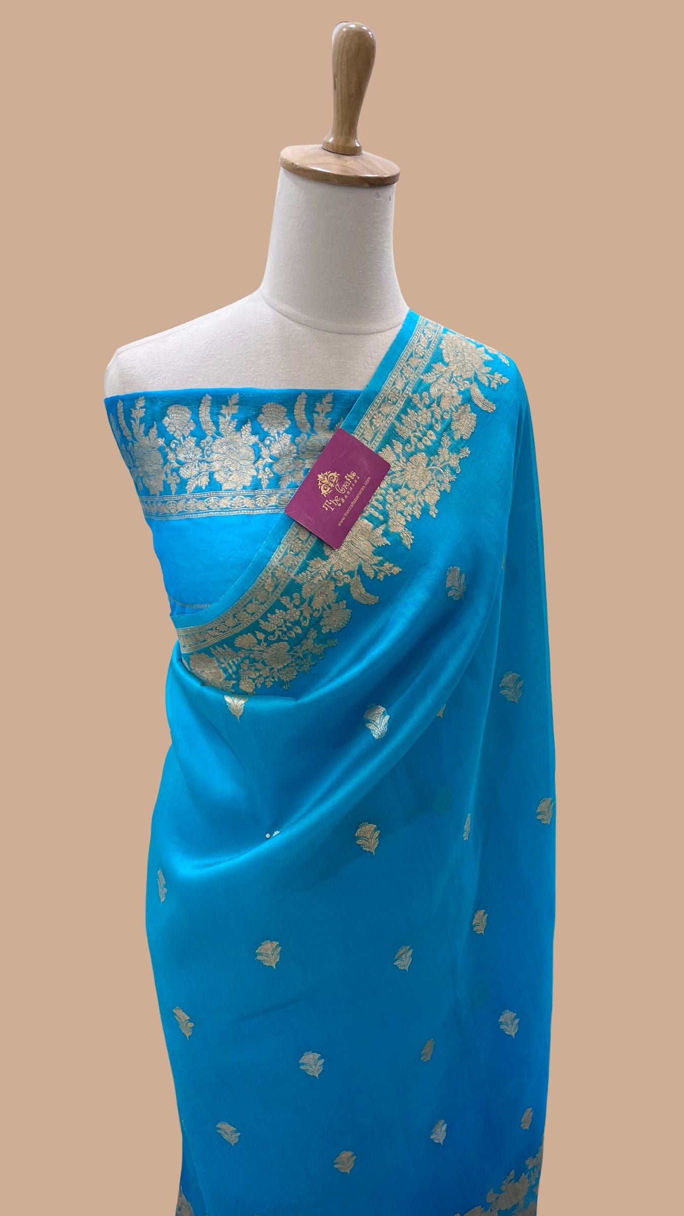 Pure Kora Silk Handloom Banarasi Saree