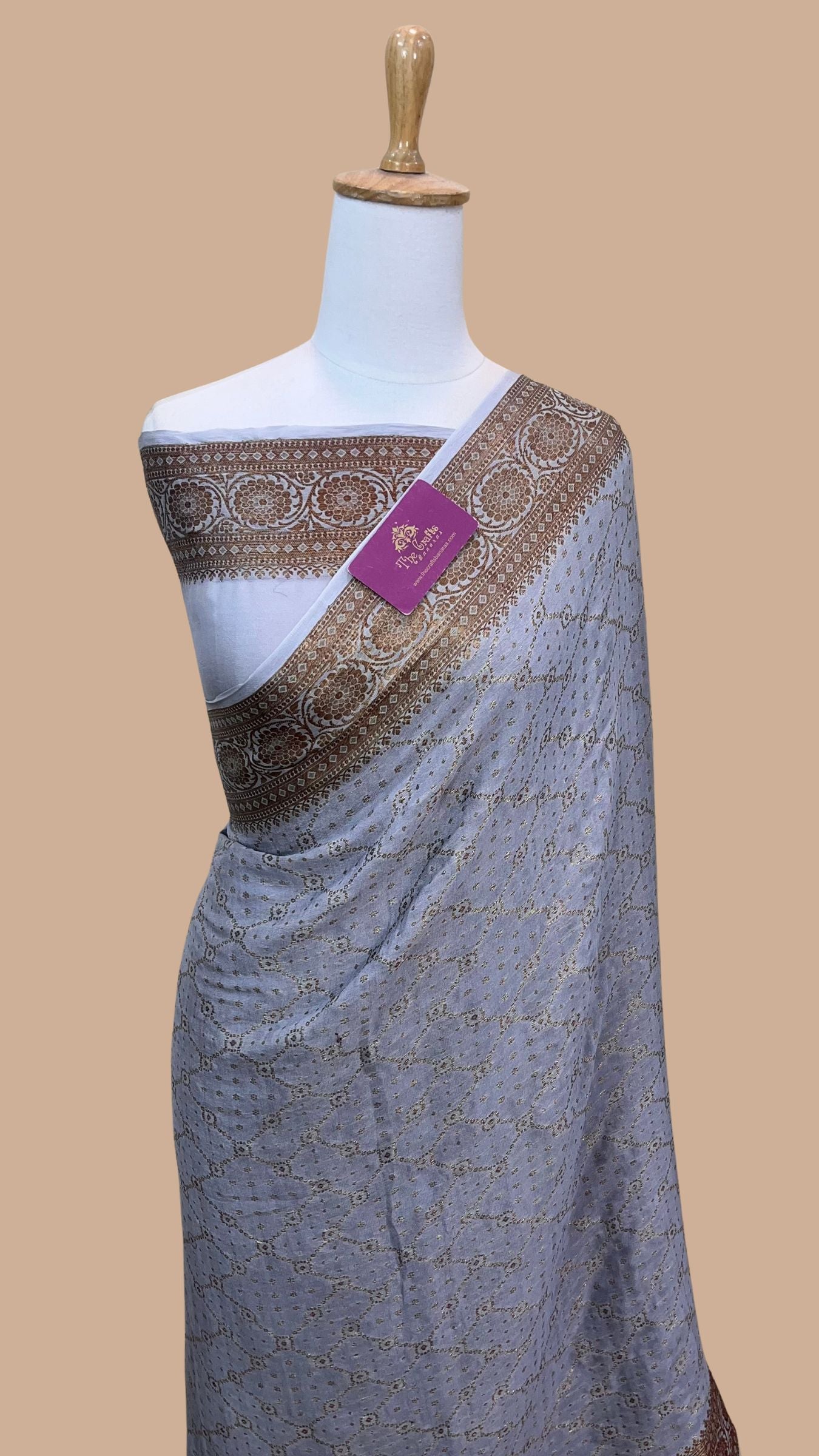 Pure Khaddi Chiffon Banarasi Saree