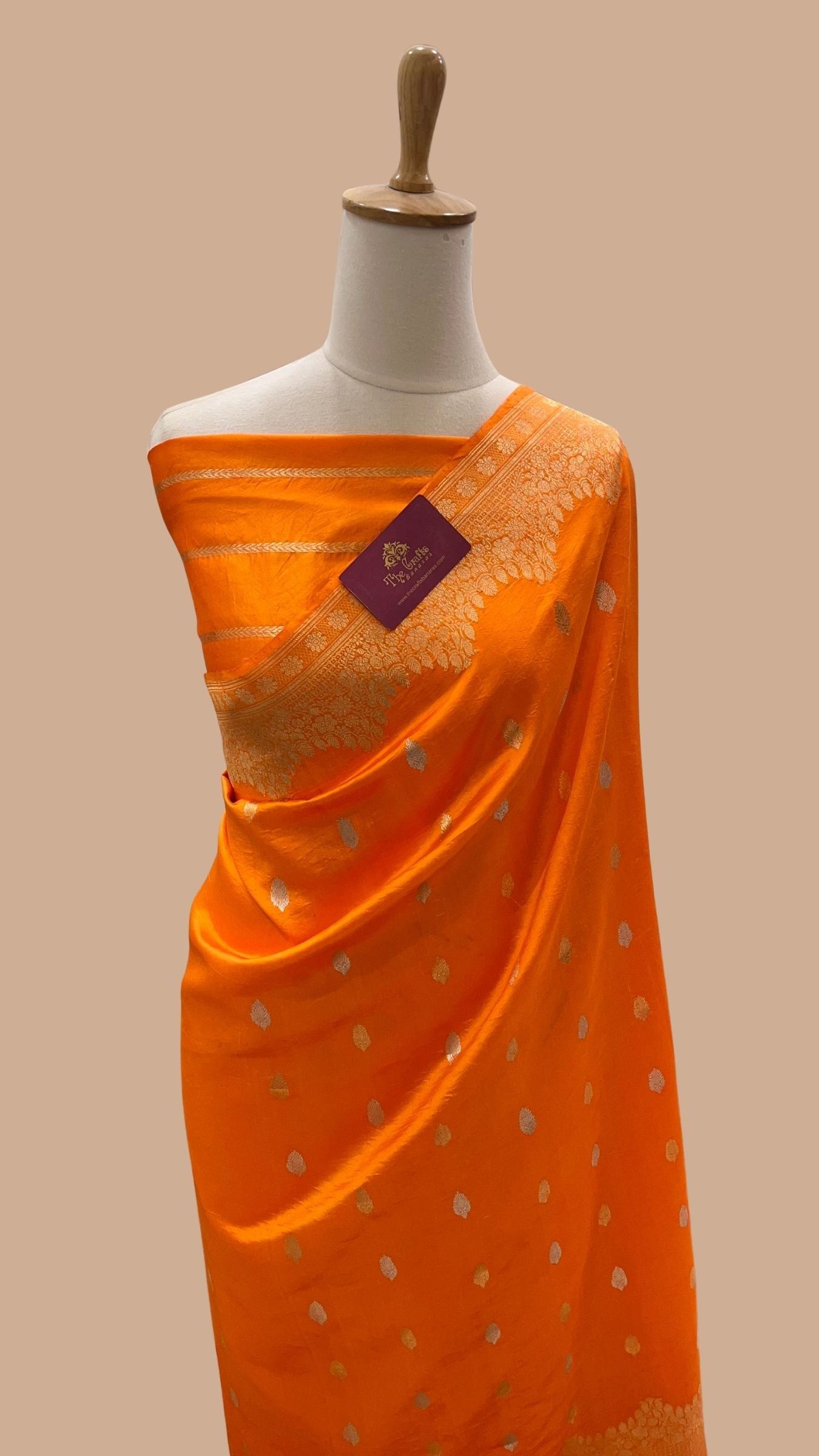 Pure Mango Silk Handloom Banarasi Saree