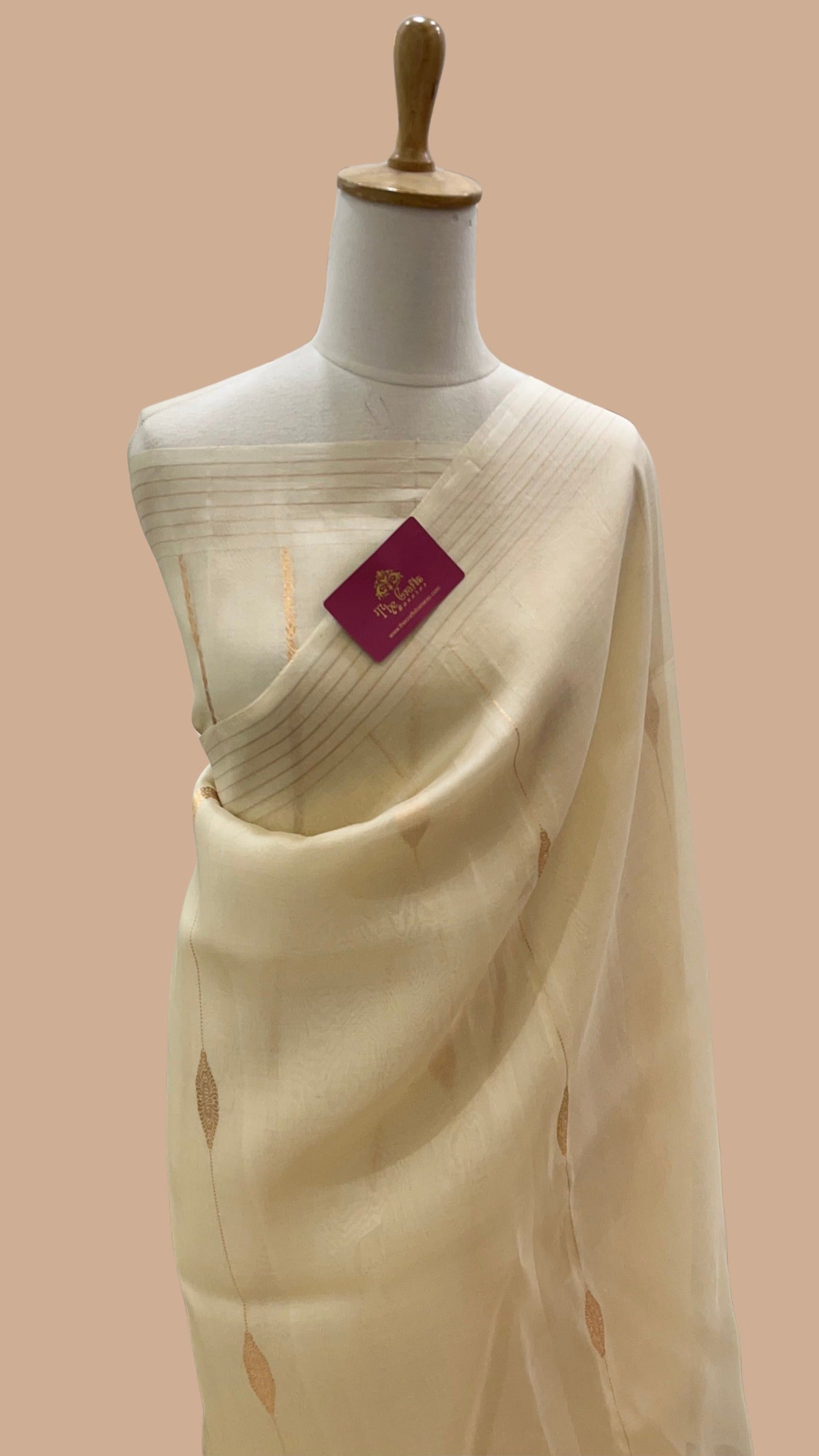 Pure Kora Silk Handloom Banarasi Saree