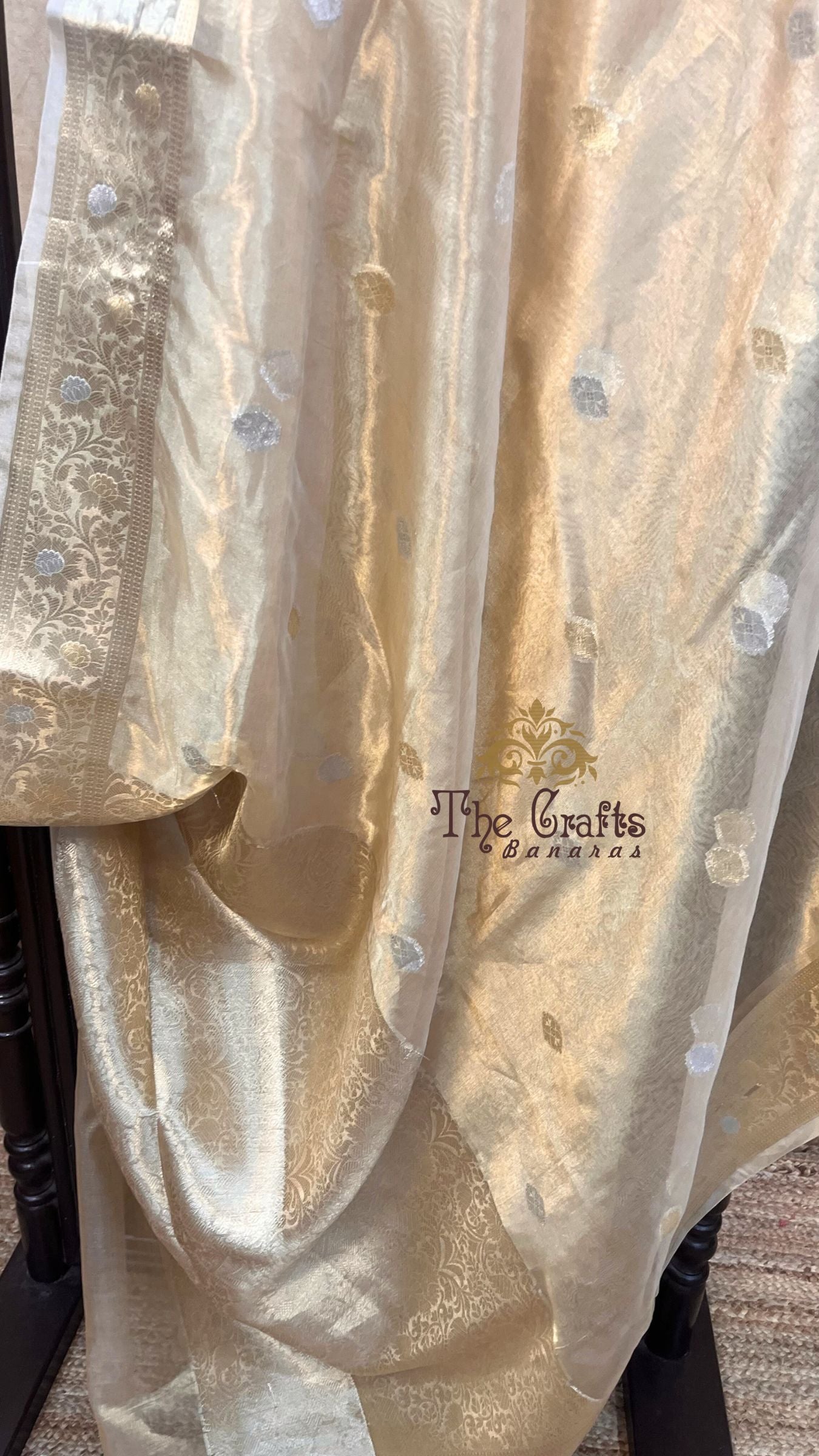 Pure Kora Silk Handloom Banarasi Saree