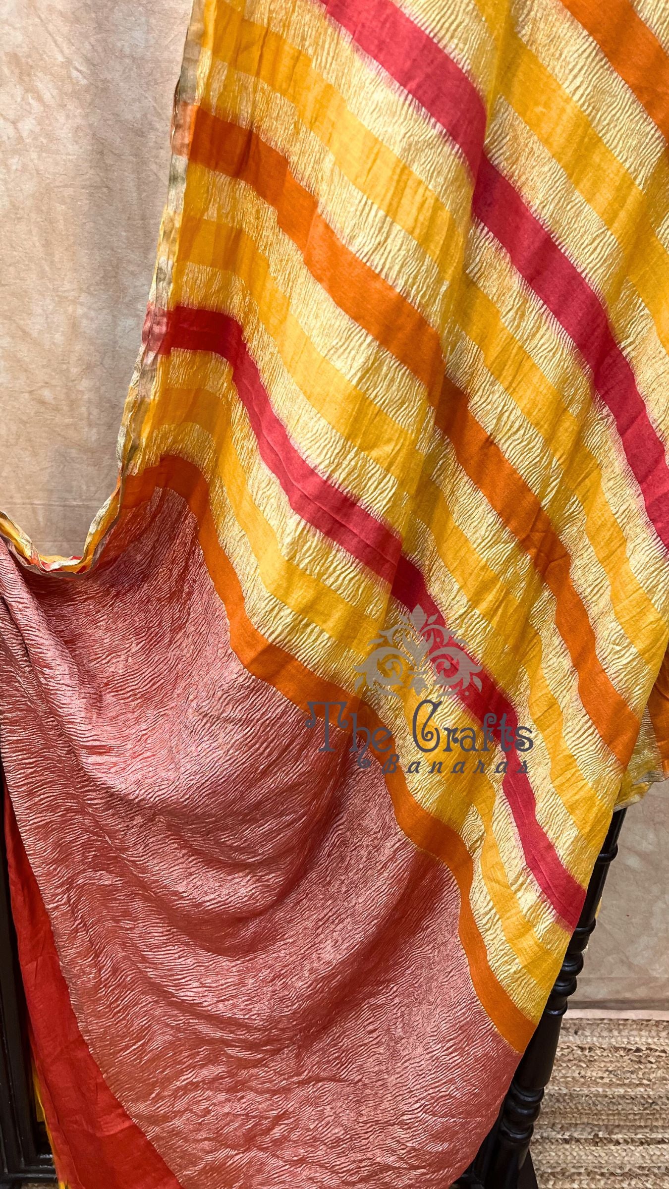 Pure Munga Tissue Silk Handloom Banarasi Saree