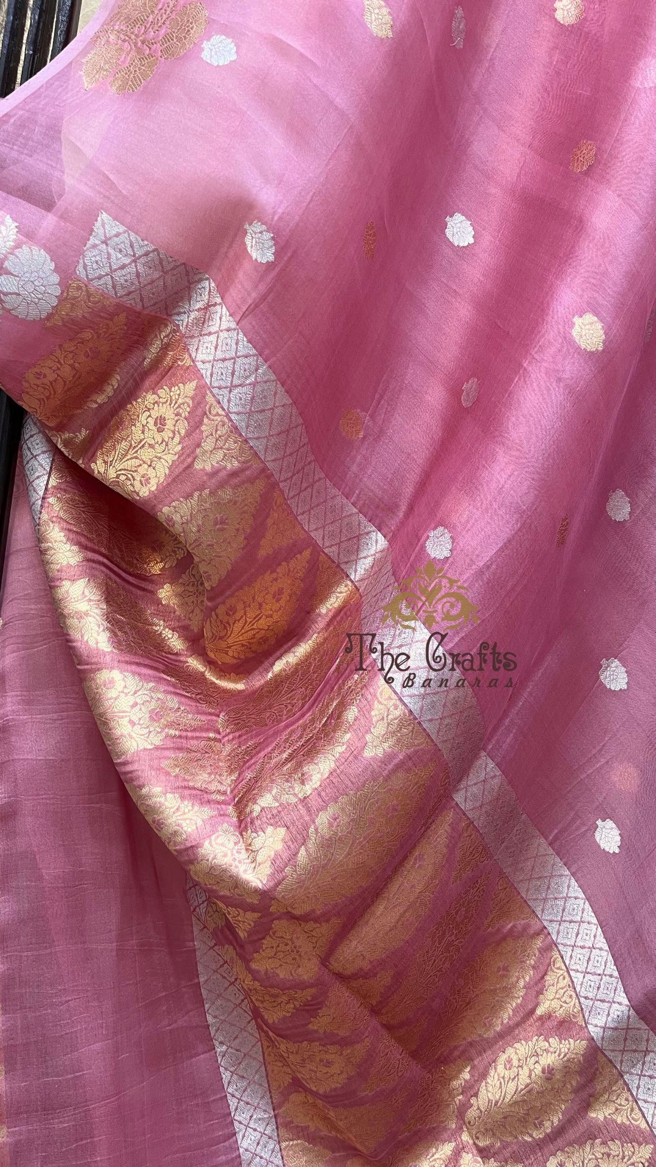 Pure Kora Silk Handloom Banarasi Saree