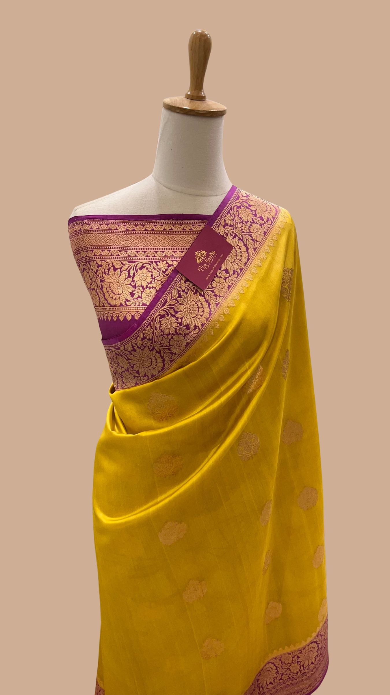 Pure Mango Silk Handloom Banarasi Saree