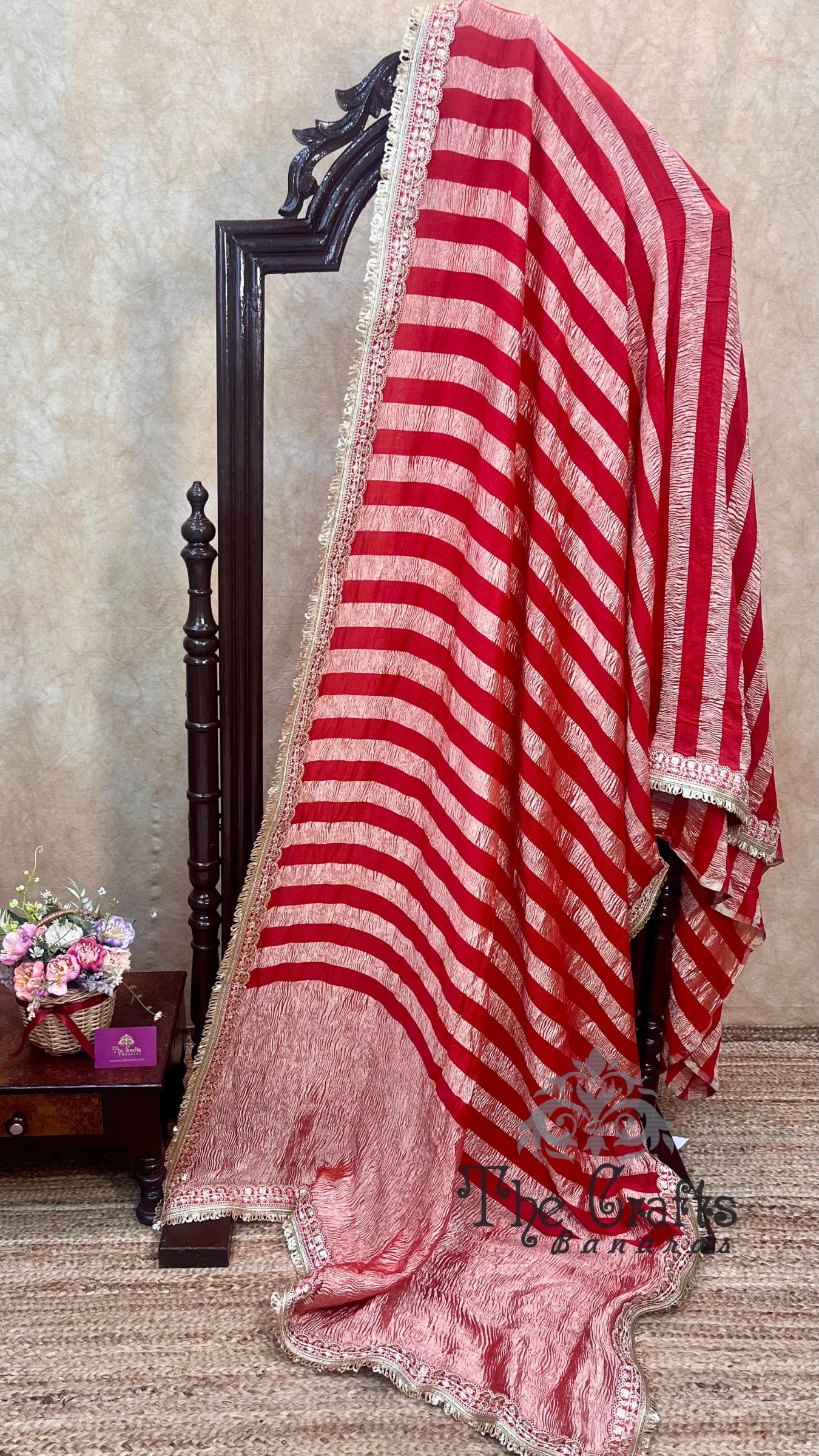Pure Munga Tissue Silk Handloom Banarasi Saree