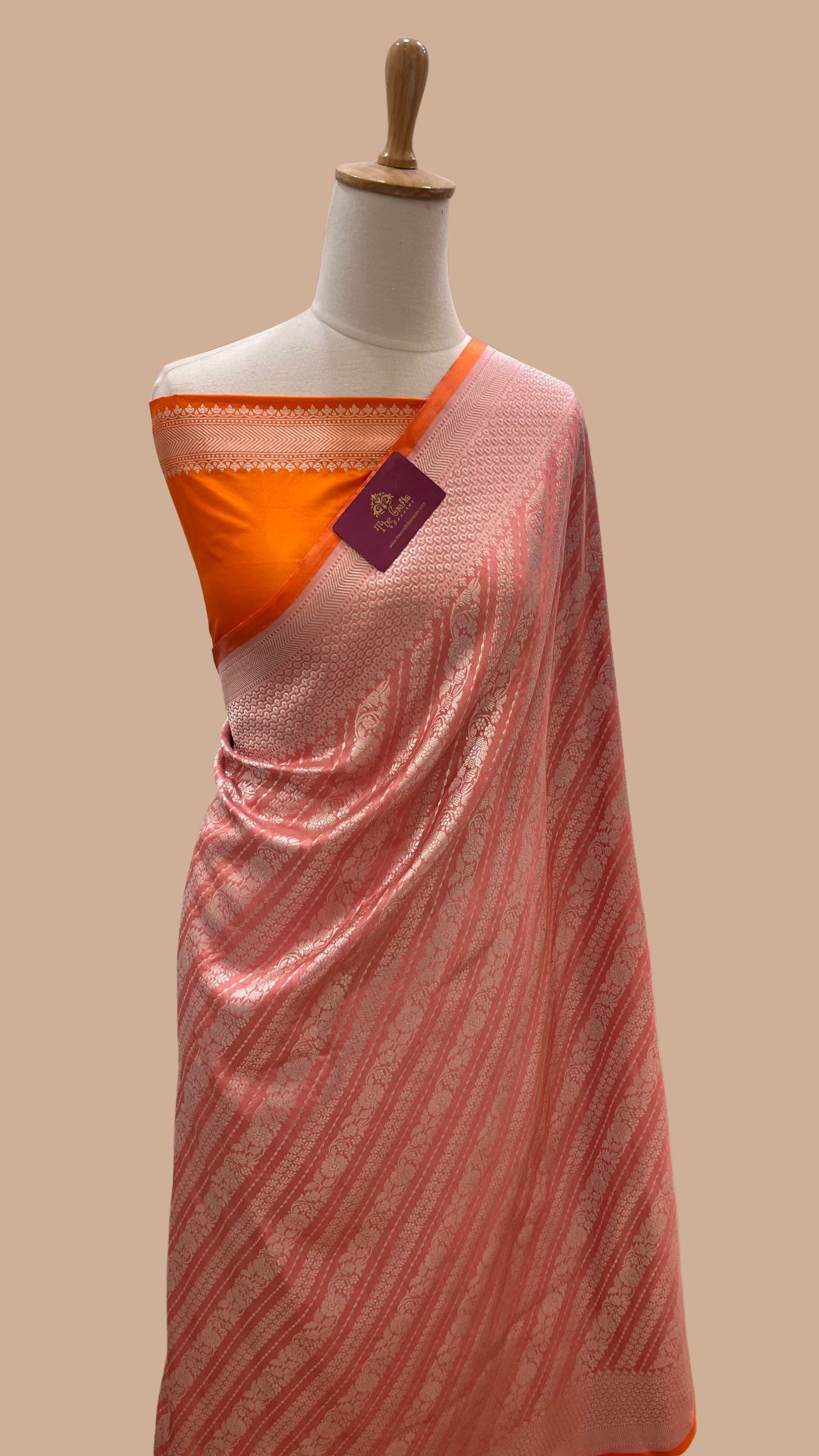 Pure Katan Silk Handloom Banarasi Saree - Kadhua Tanchui Brocade