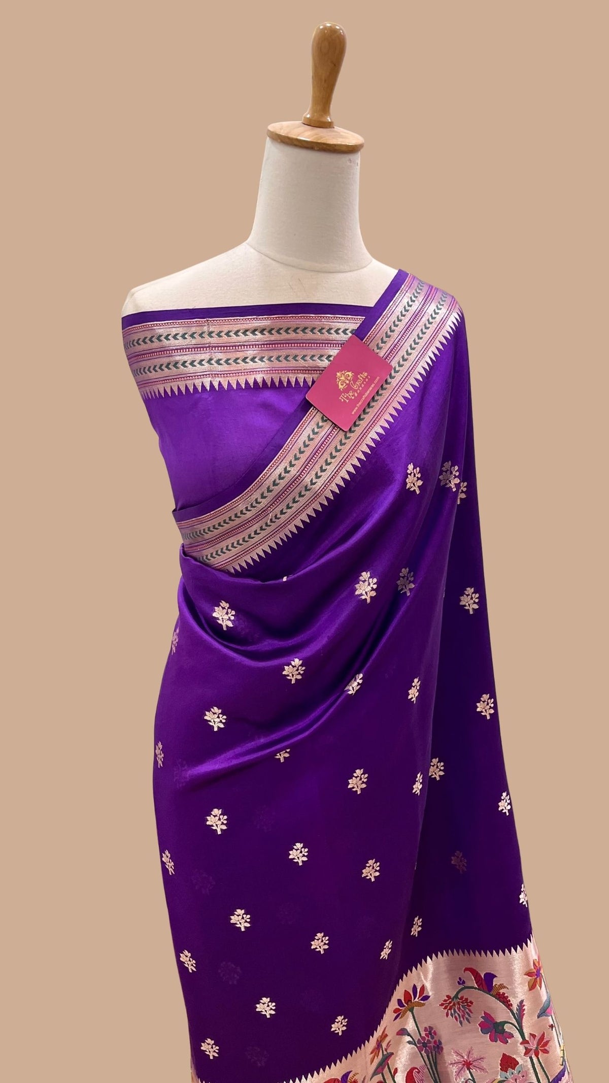 Pure Mango Silk Handloom Banarasi Saree