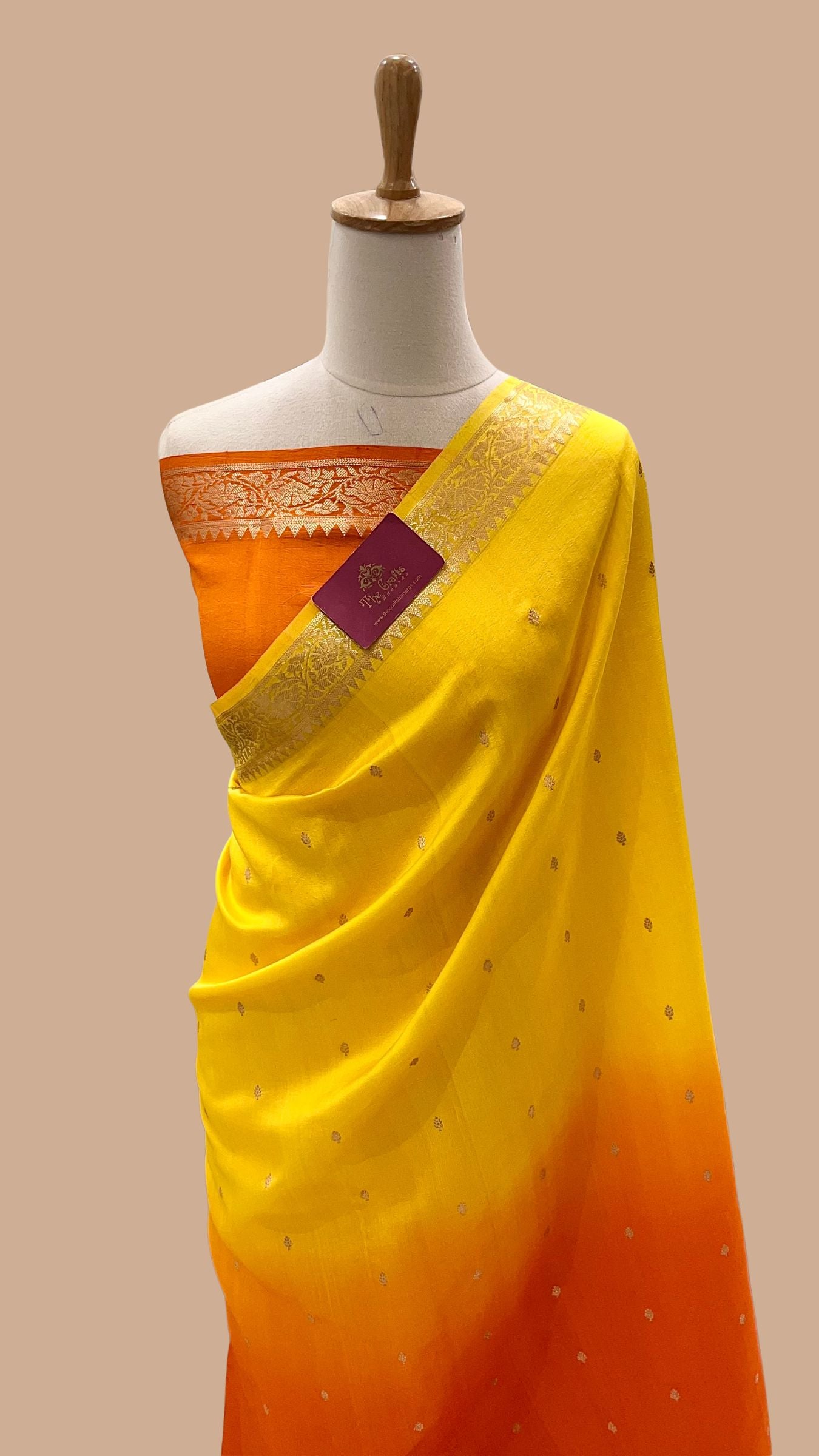 Pure Mango Silk Handloom Banarasi Saree