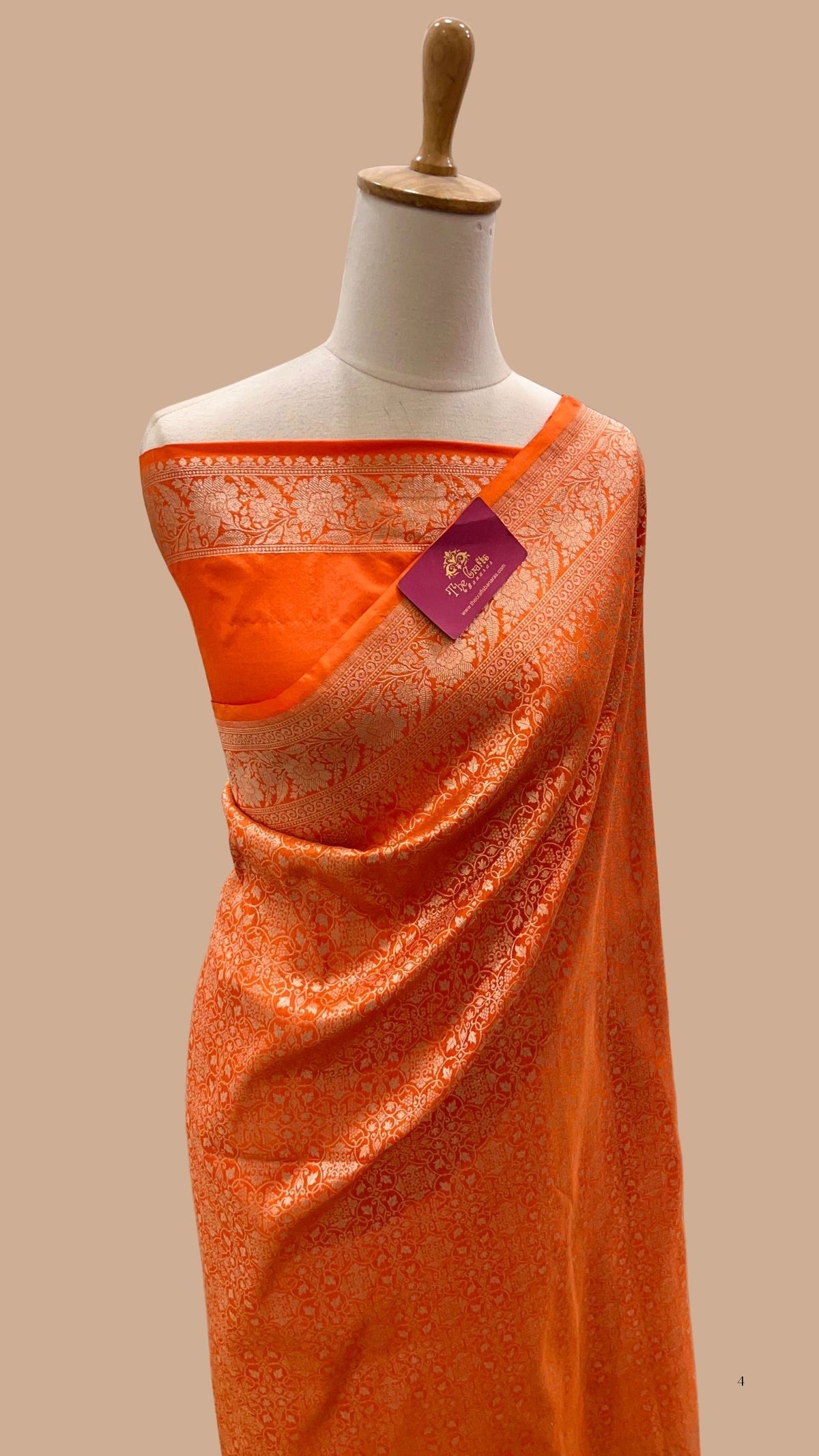 Pure Katan Silk Handloom Banarasi Saree - Tanchui Brocade