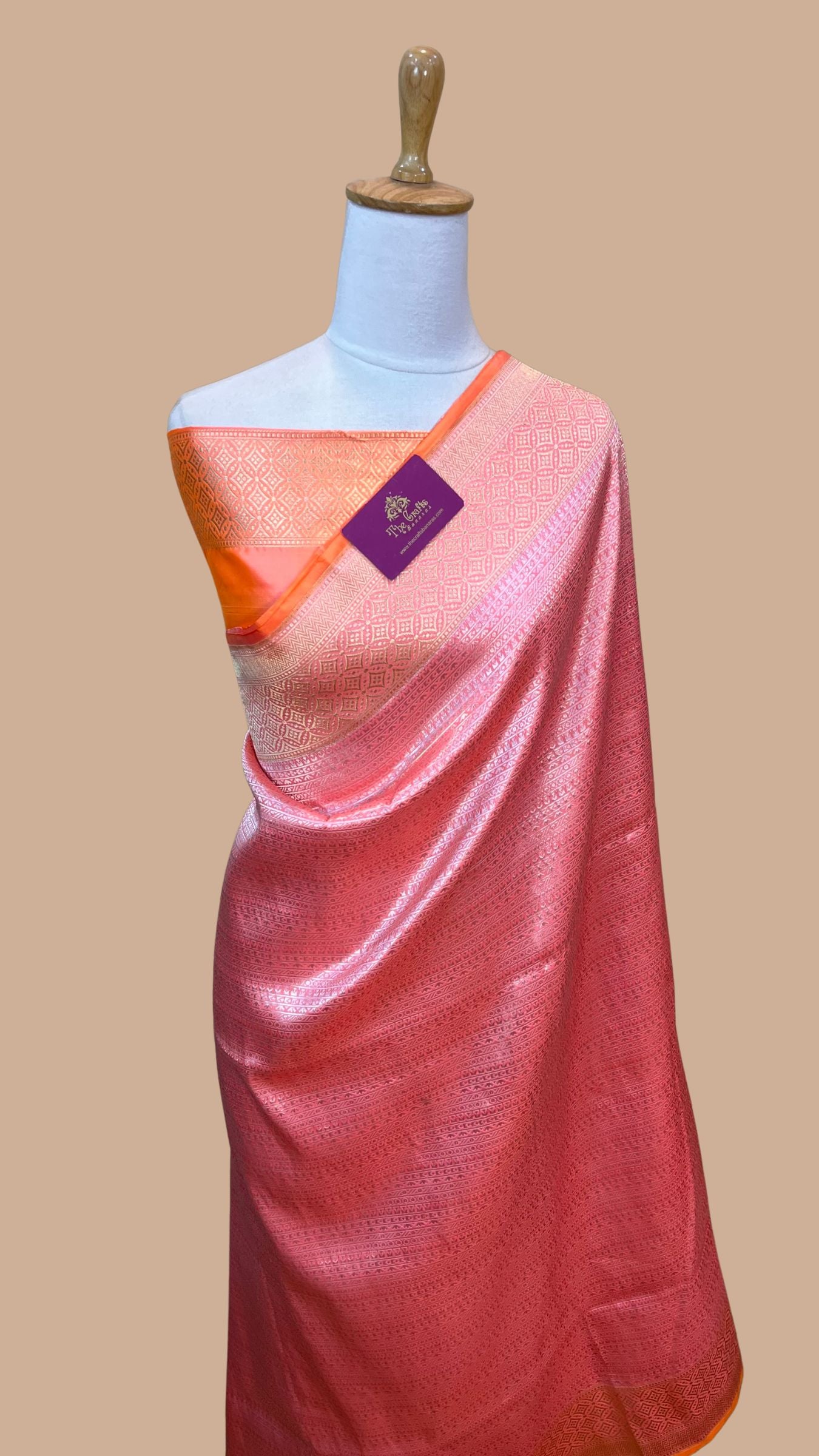 Pure Katan Silk Handloom Banarasi Saree - Kadhua Tanchui Brocade