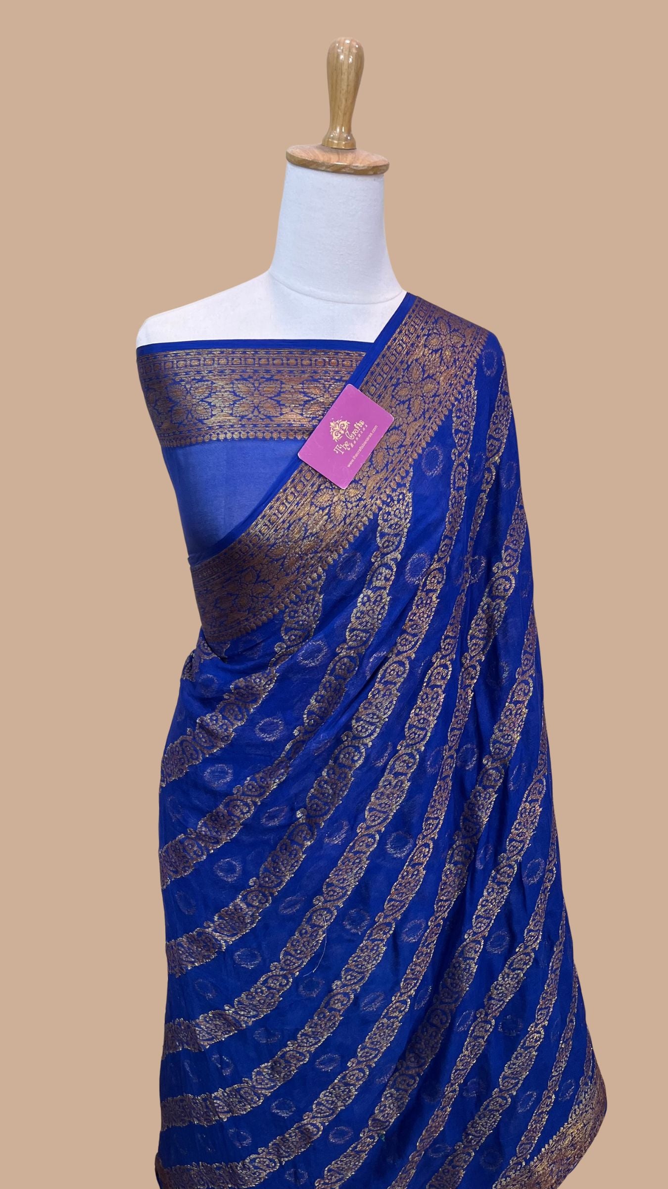 Pure Khaddi Chiffon Banarasi Saree