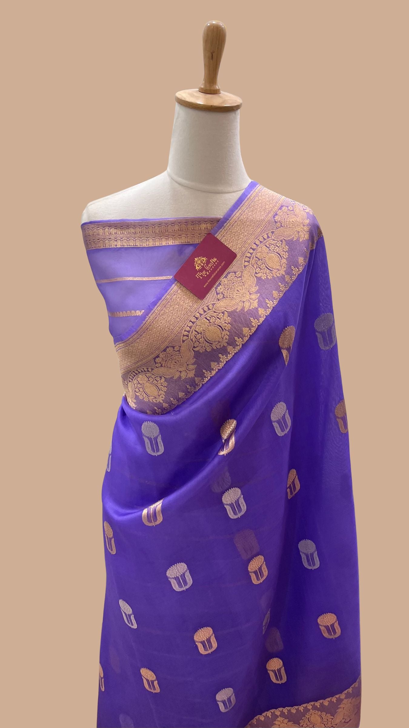Pure Kora Silk Handloom Banarasi Saree