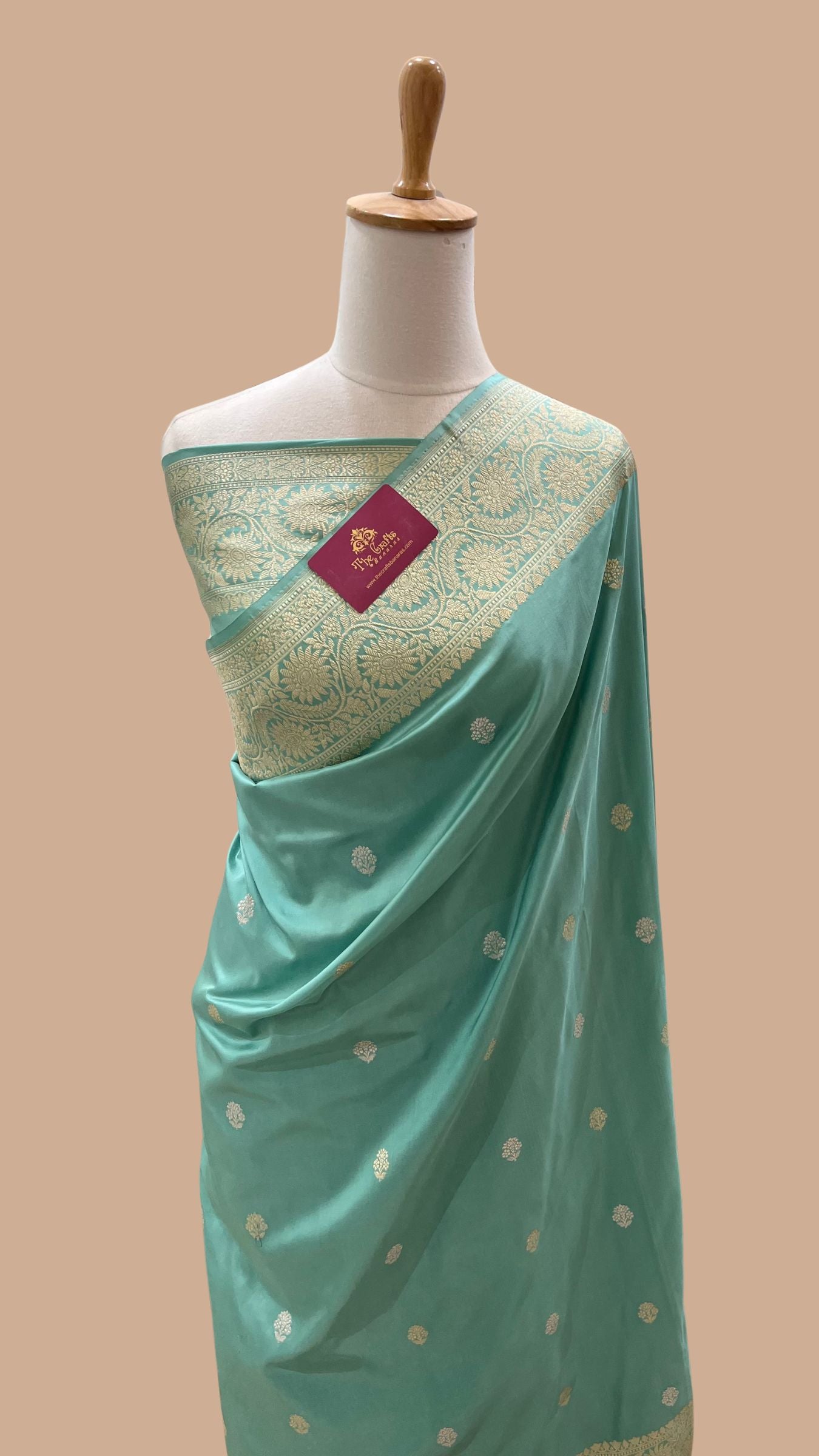 Pure Katan Silk Handloom Banarasi Saree - with Sona Rupa kadhua motifs
