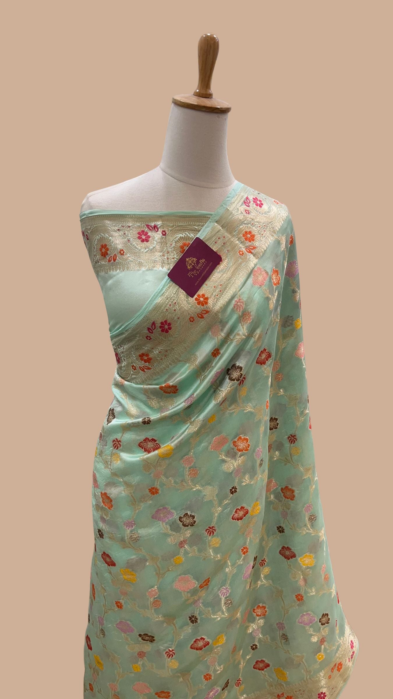 Pure Mango Silk Banarasi Saree
