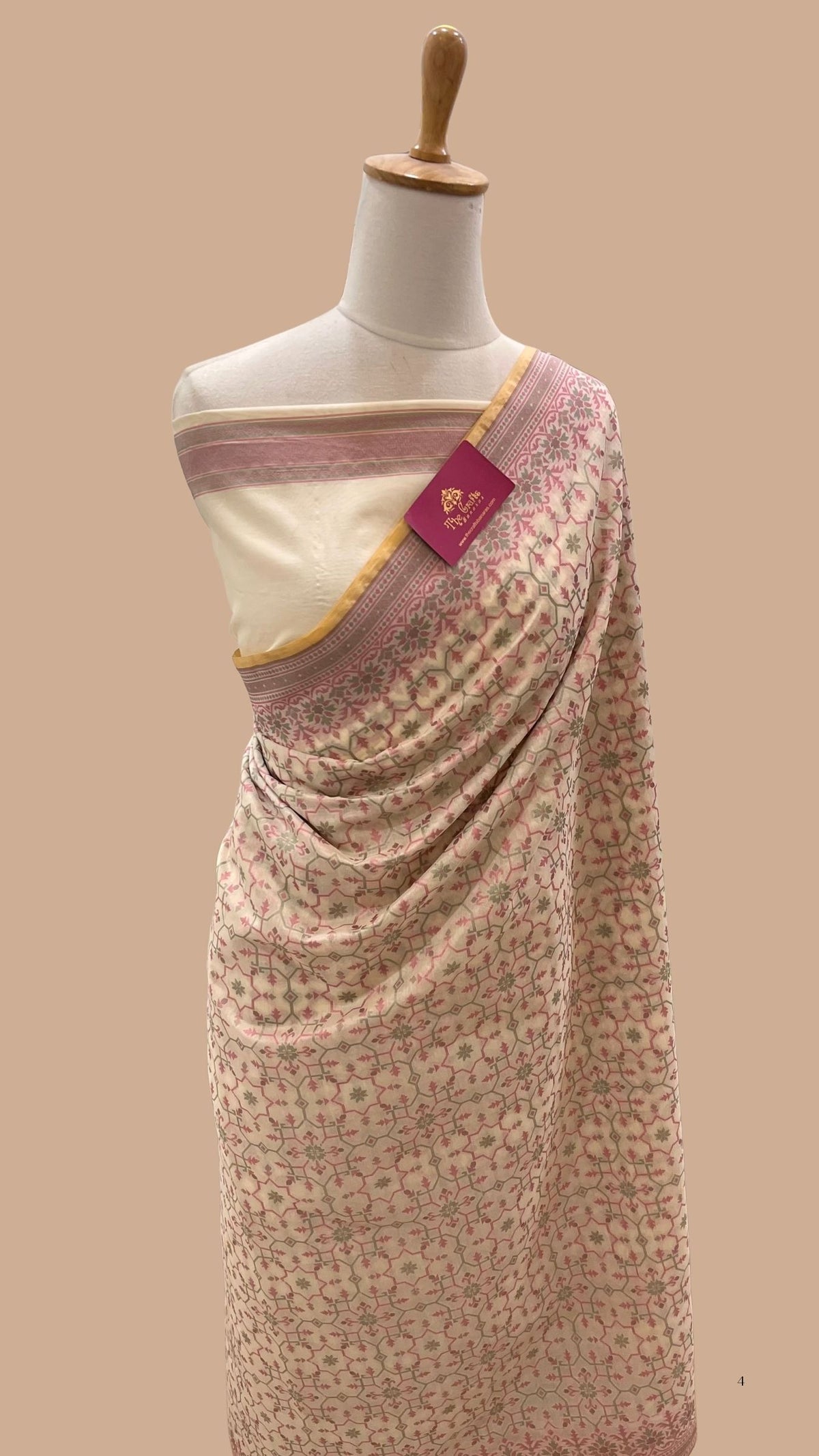 Pure Cotton Patola Reshmi Zari Banarasi Saree