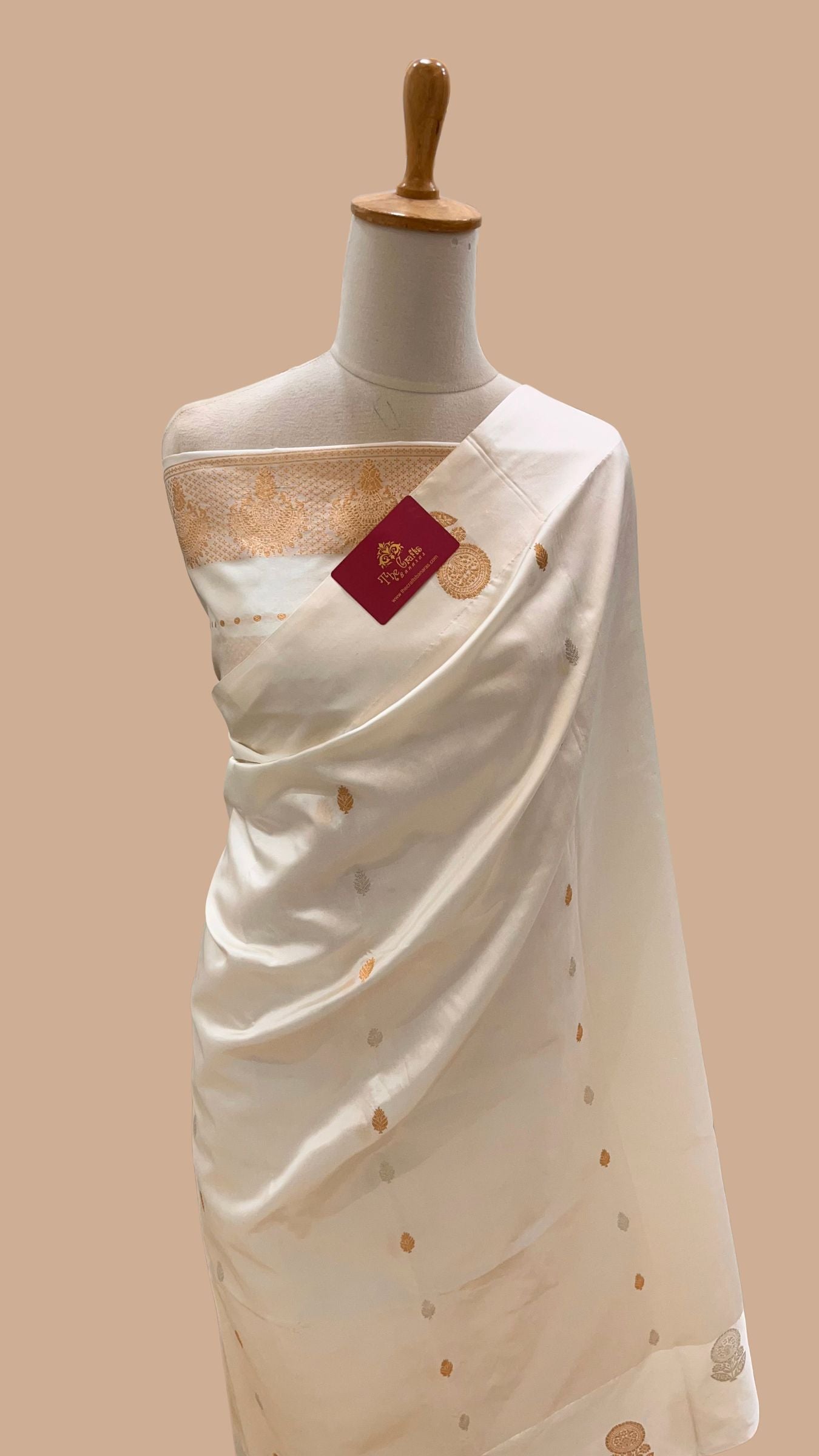 Pure  Mango Silk Handloom Banarasi Saree