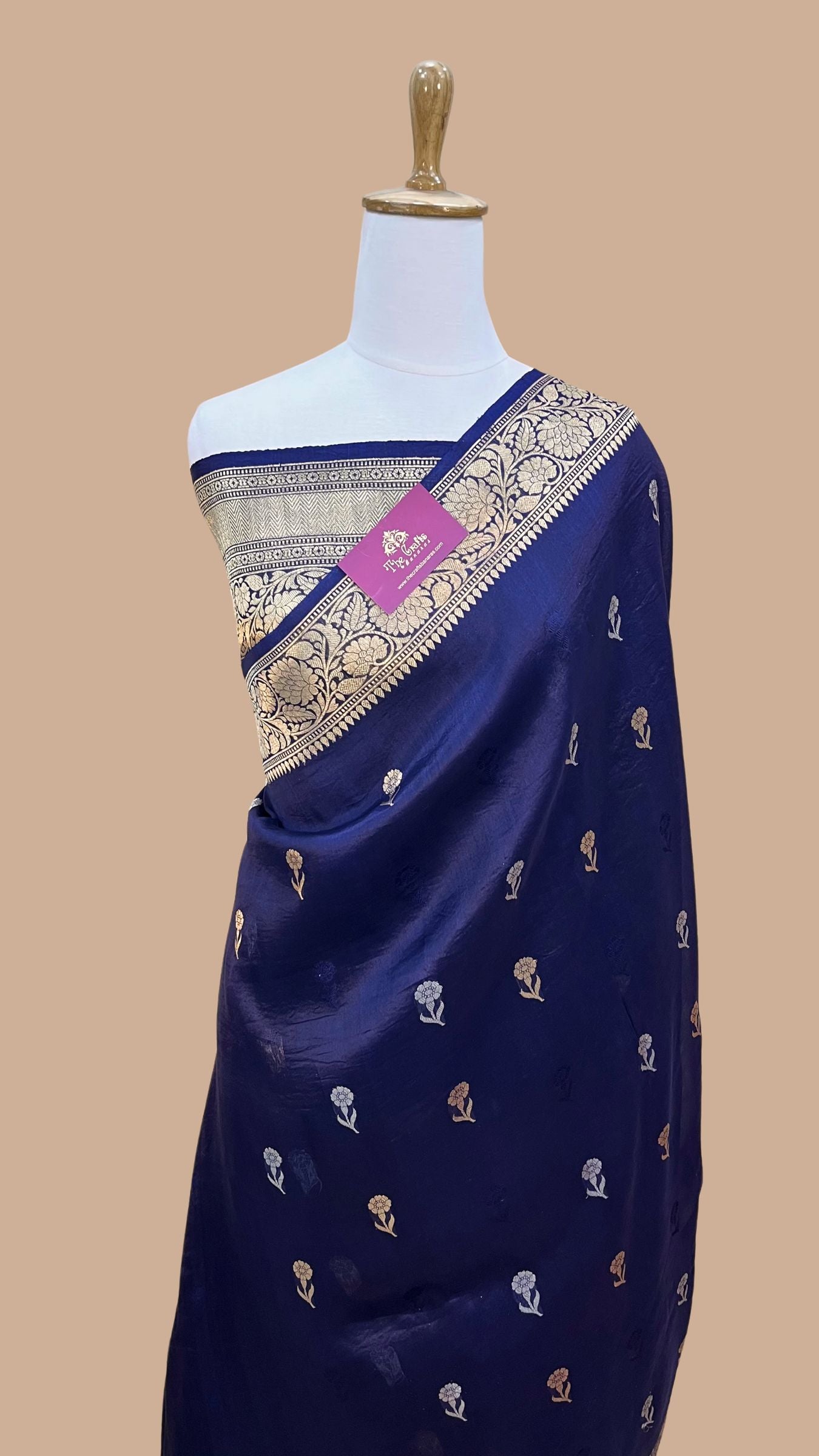 Pure Kora Silk Handloom Banarasi Saree