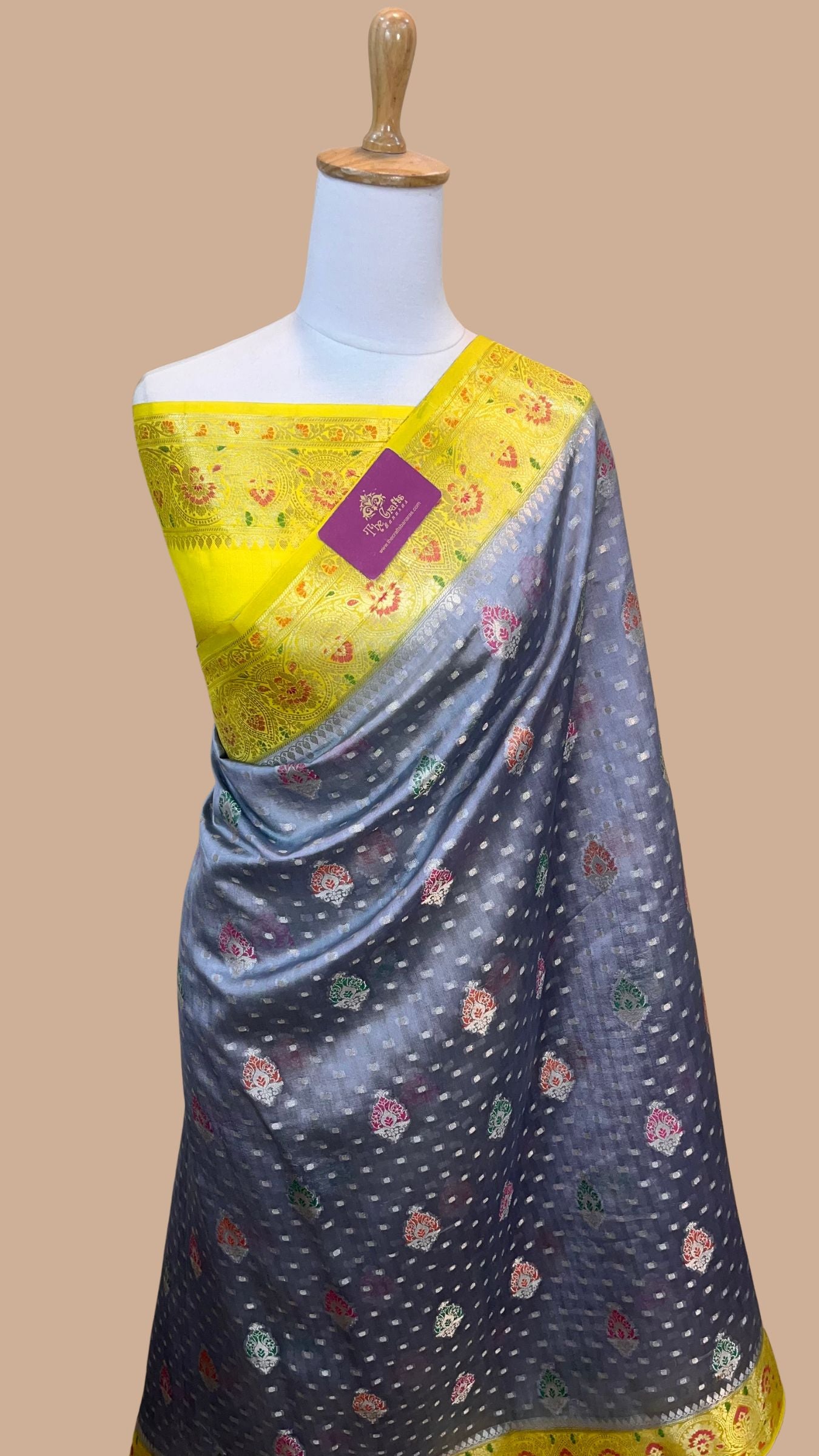 Pure Dupion Silk Banarasi Saree
