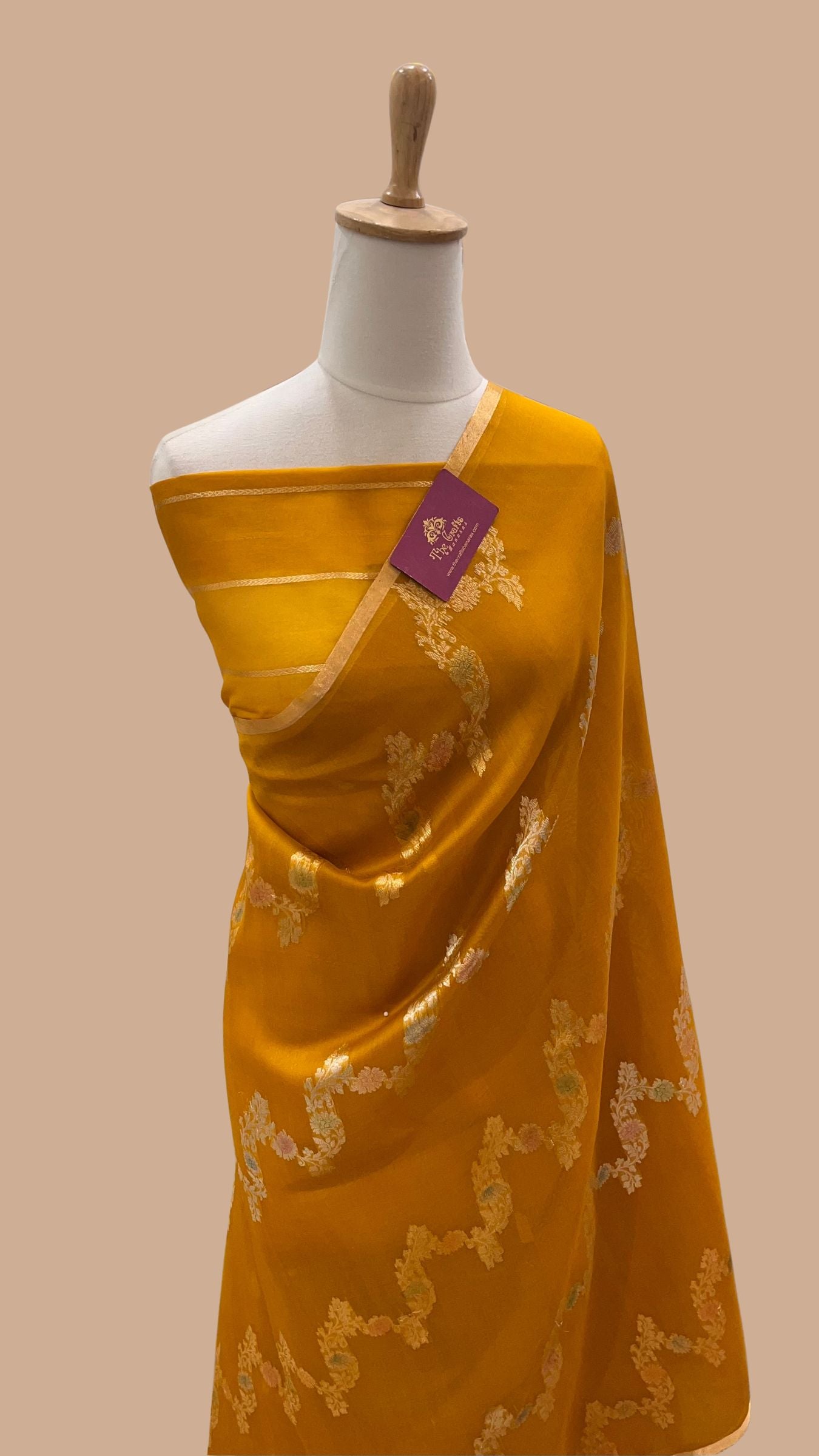 Pure Kora Silk Handloom Banarasi Saree