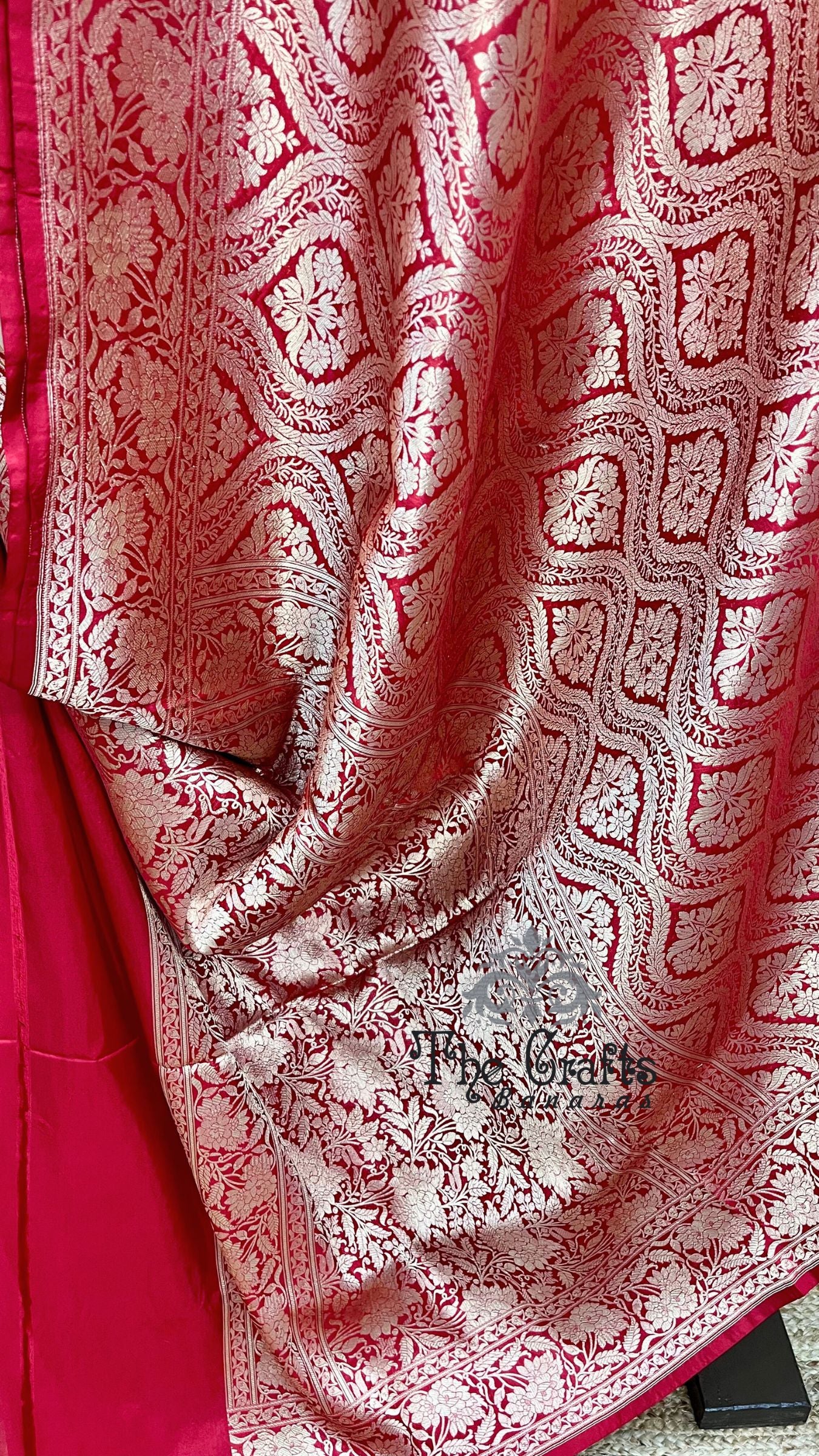 Pure Katan Silk Handloom Banarasi Saree - Tanchui Brocade