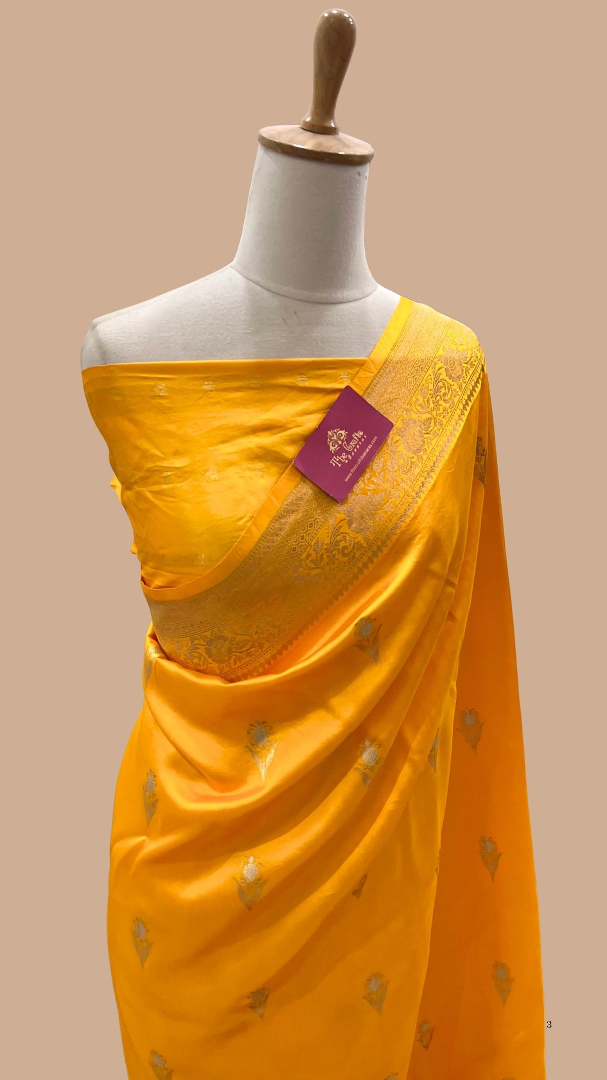 Pure Mango Silk Handloom Banarasi Saree