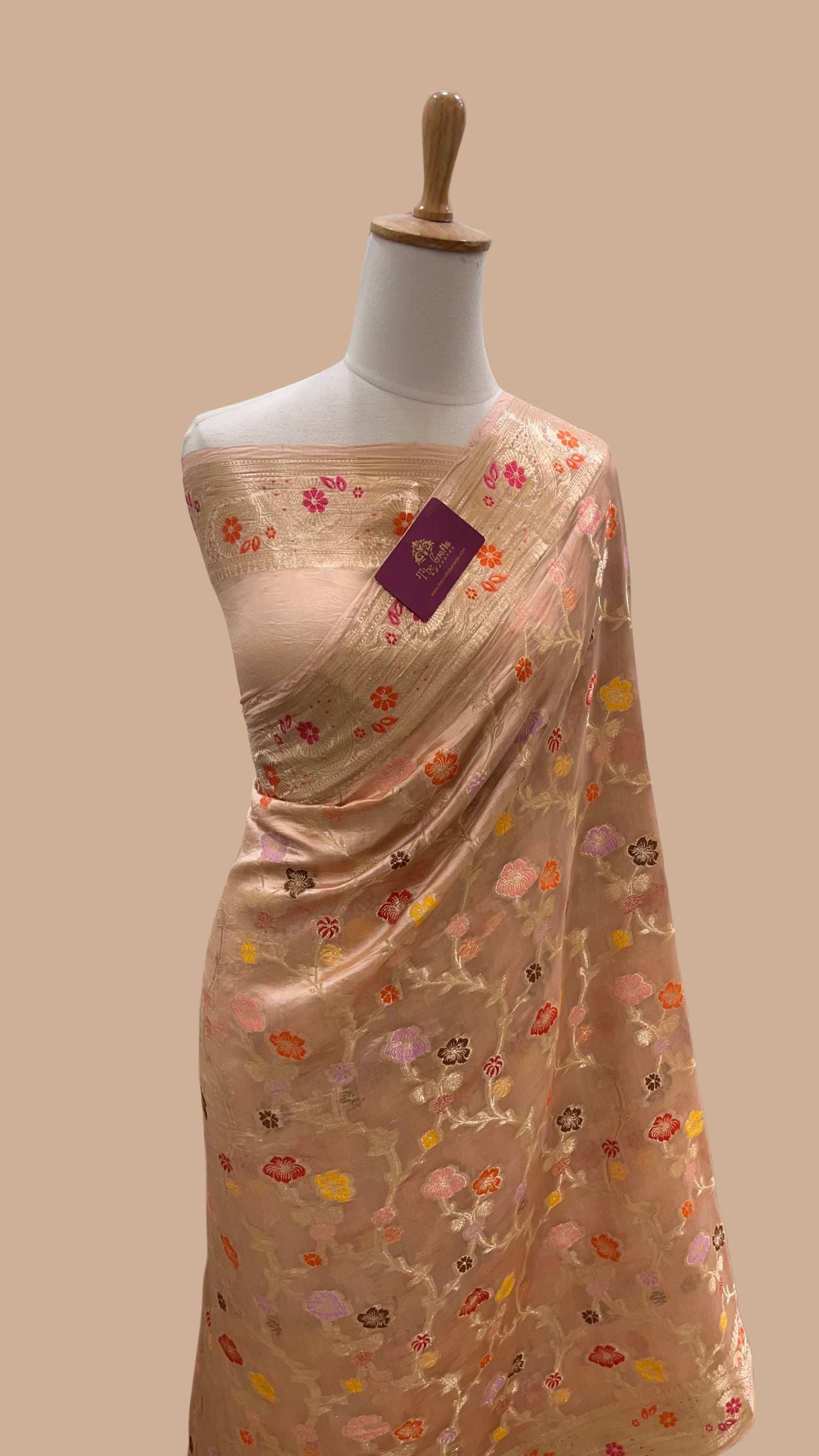 Pure Mango Silk Banarasi Saree