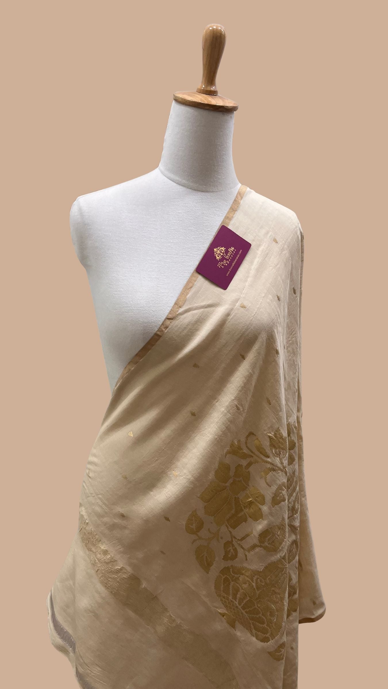 Pure Moonga Silk Banarasi Handloom Dupatta
