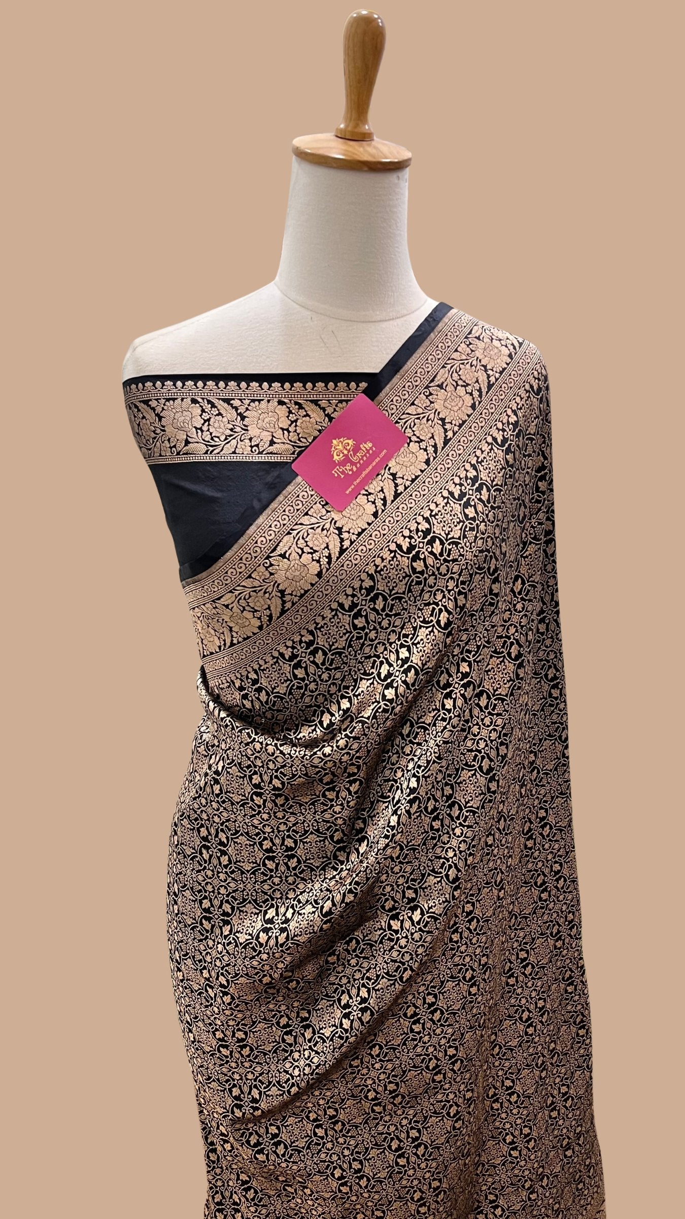 Pure Katan Silk Handloom Banarasi Saree - Tanchui Brocade