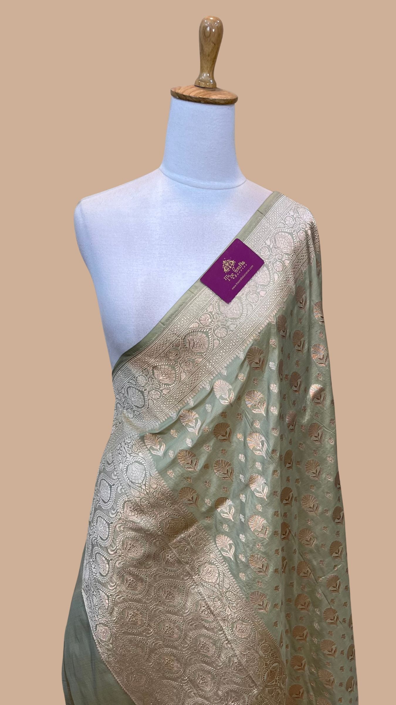 Pure Katan Silk Banarasi Handloom Dupatta
