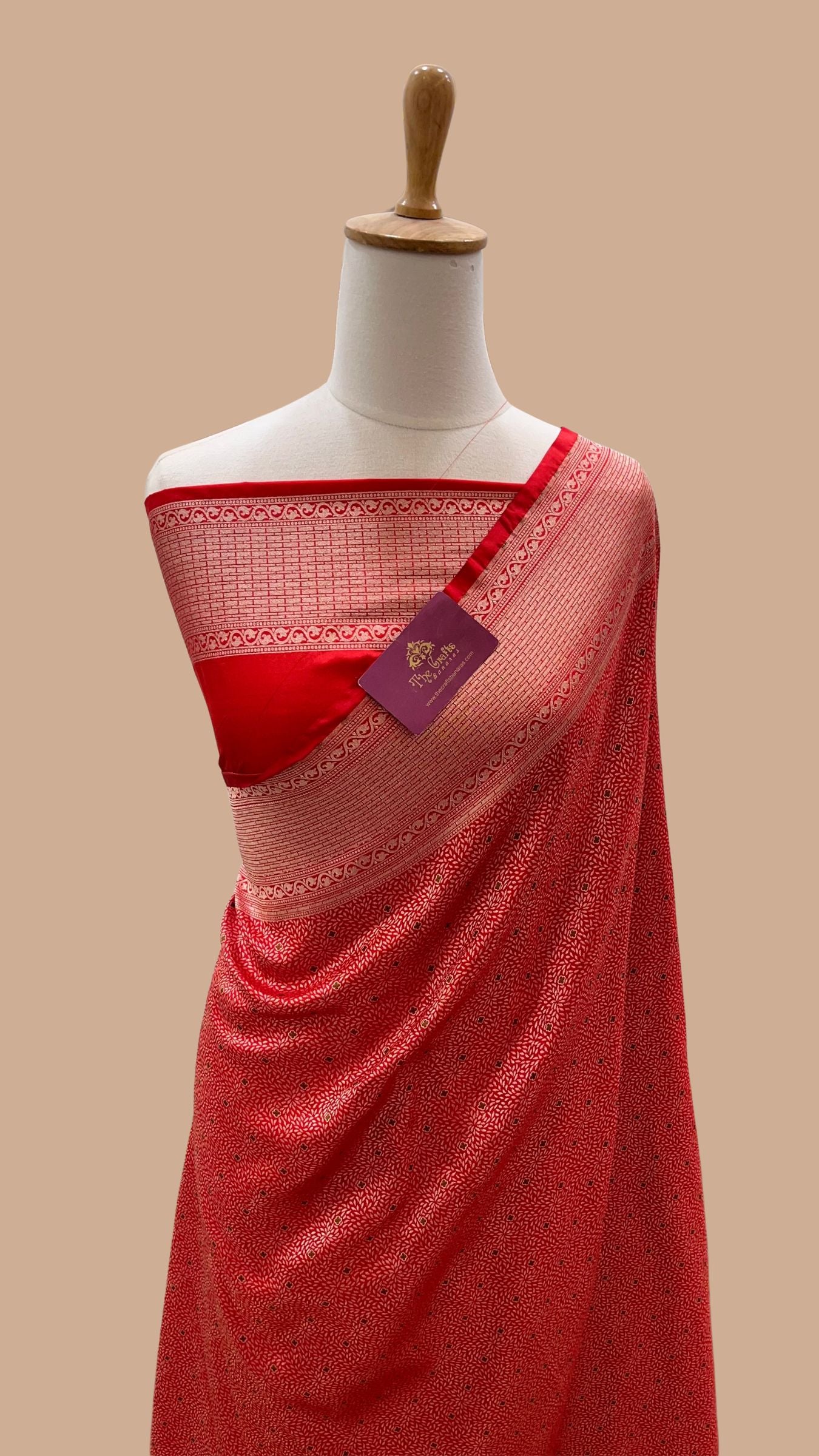 Pure Soft Katan Jamawar Silk Handloom Banarasi Saree