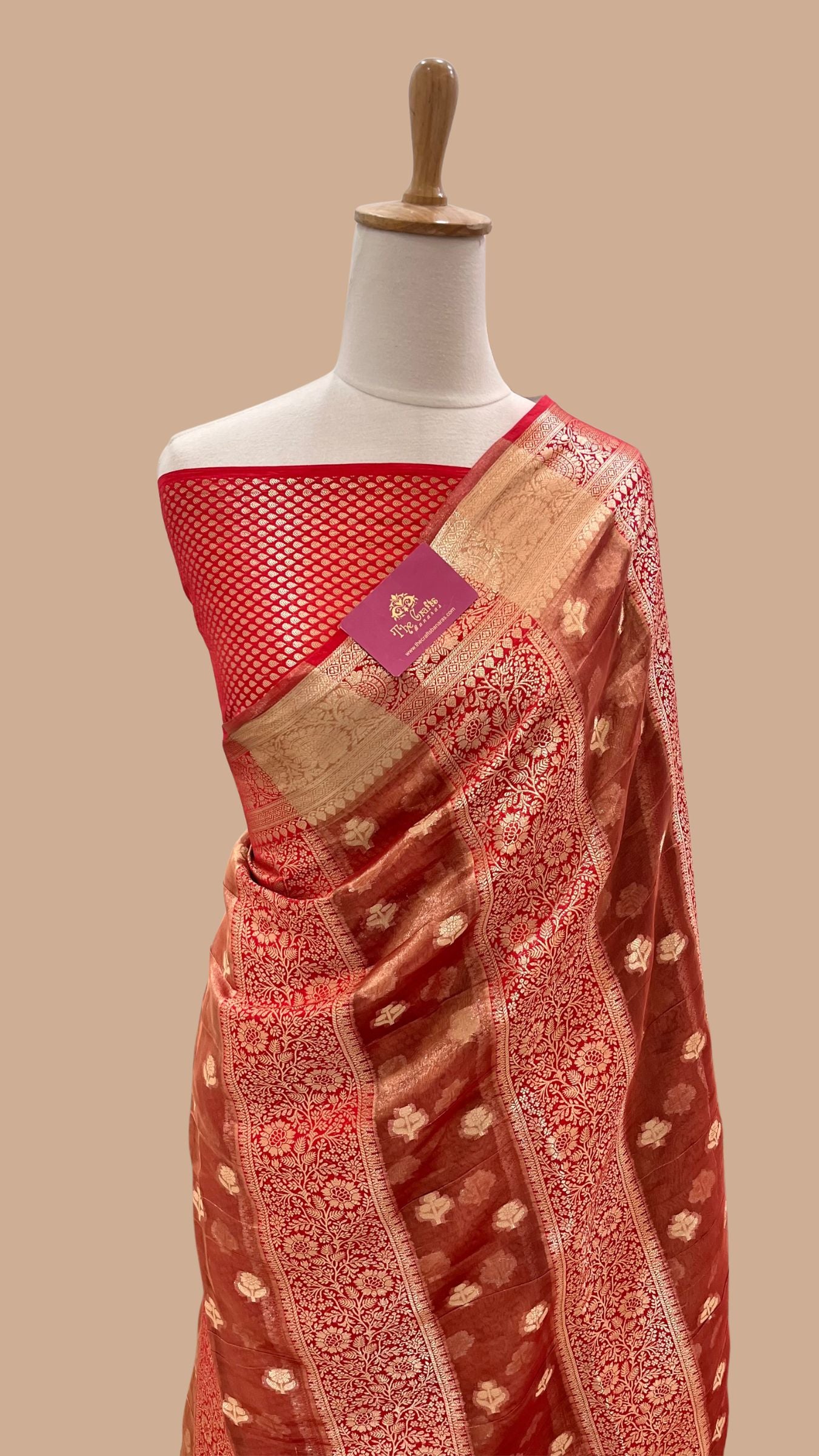 Pure Chiniya Tissue Silk Banarasi Saree