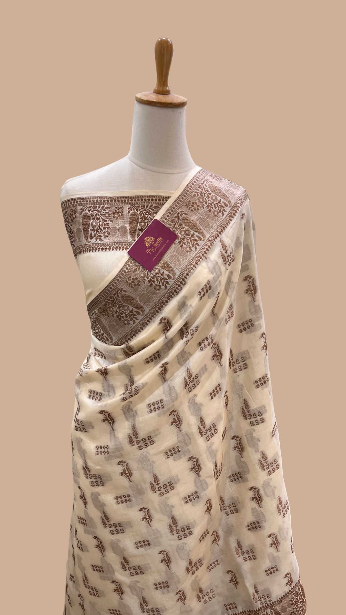 Pure Tussar Silk Banarasi Saree