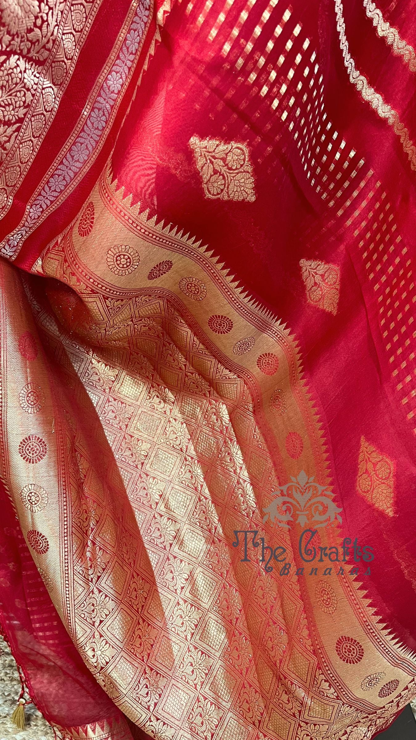 Pure Kora Silk Handloom Banarasi Saree